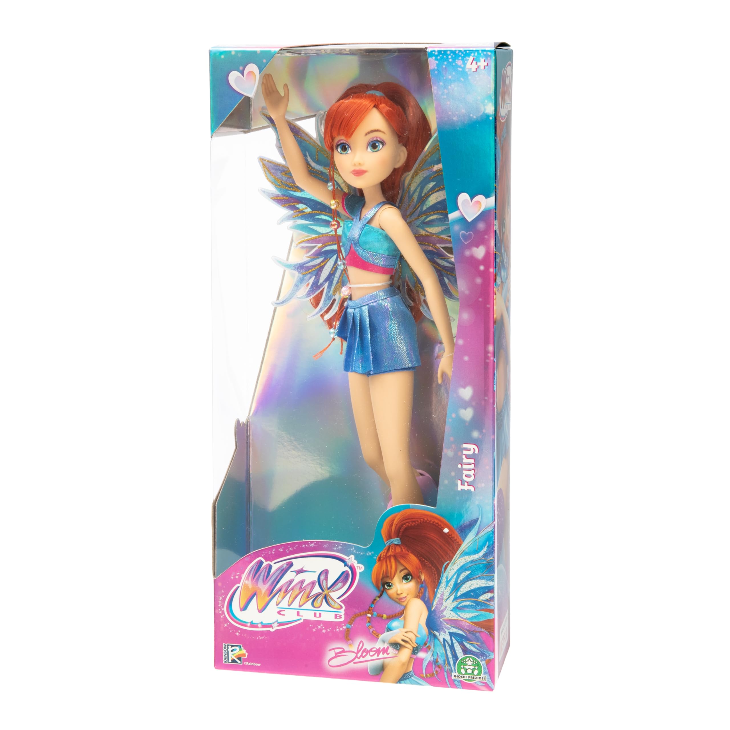 Winx Club Bloom Fairy Doll - 26 cm, Articulated Joints, Removable Glitter Wings | Ages 4+ 7