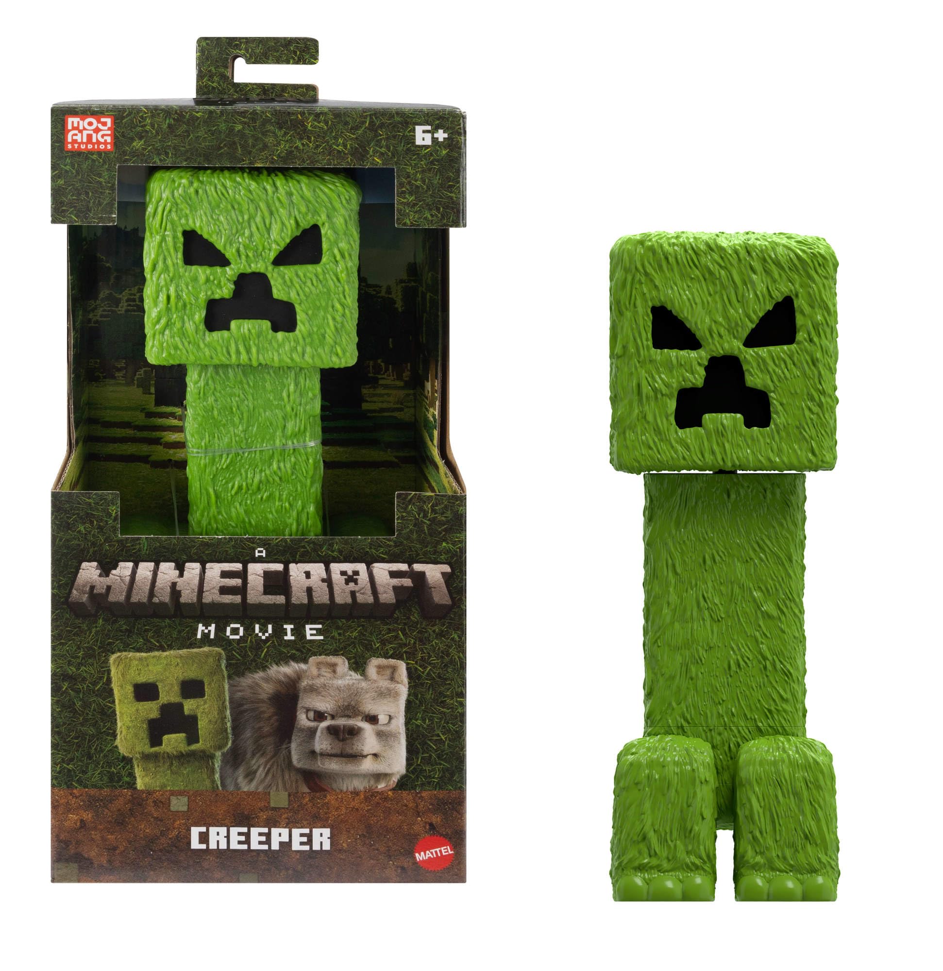 Mattel Minecraft 12-inch Posable Creeper Action Figure - Movie Edition