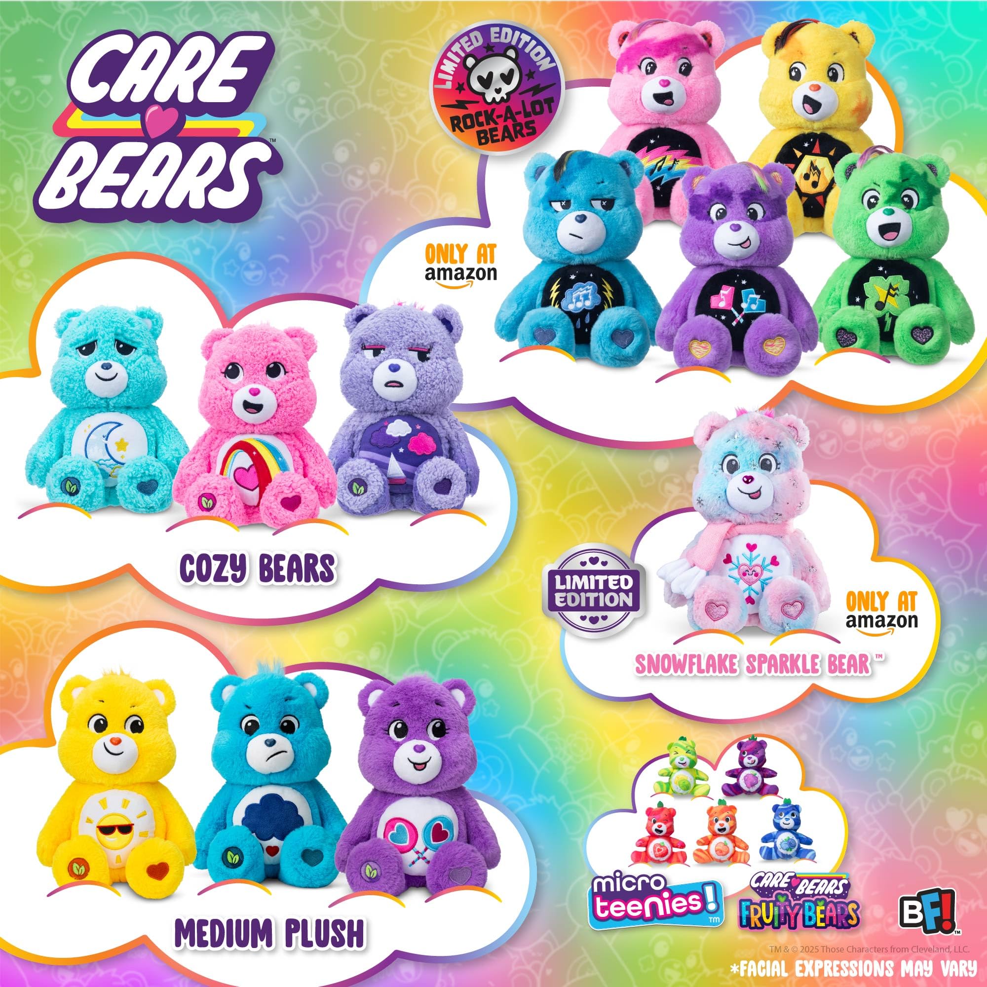 Care Bears Cosy Collection - Cheer Bear 35cm Plush with Rainbow Belly Badge 4