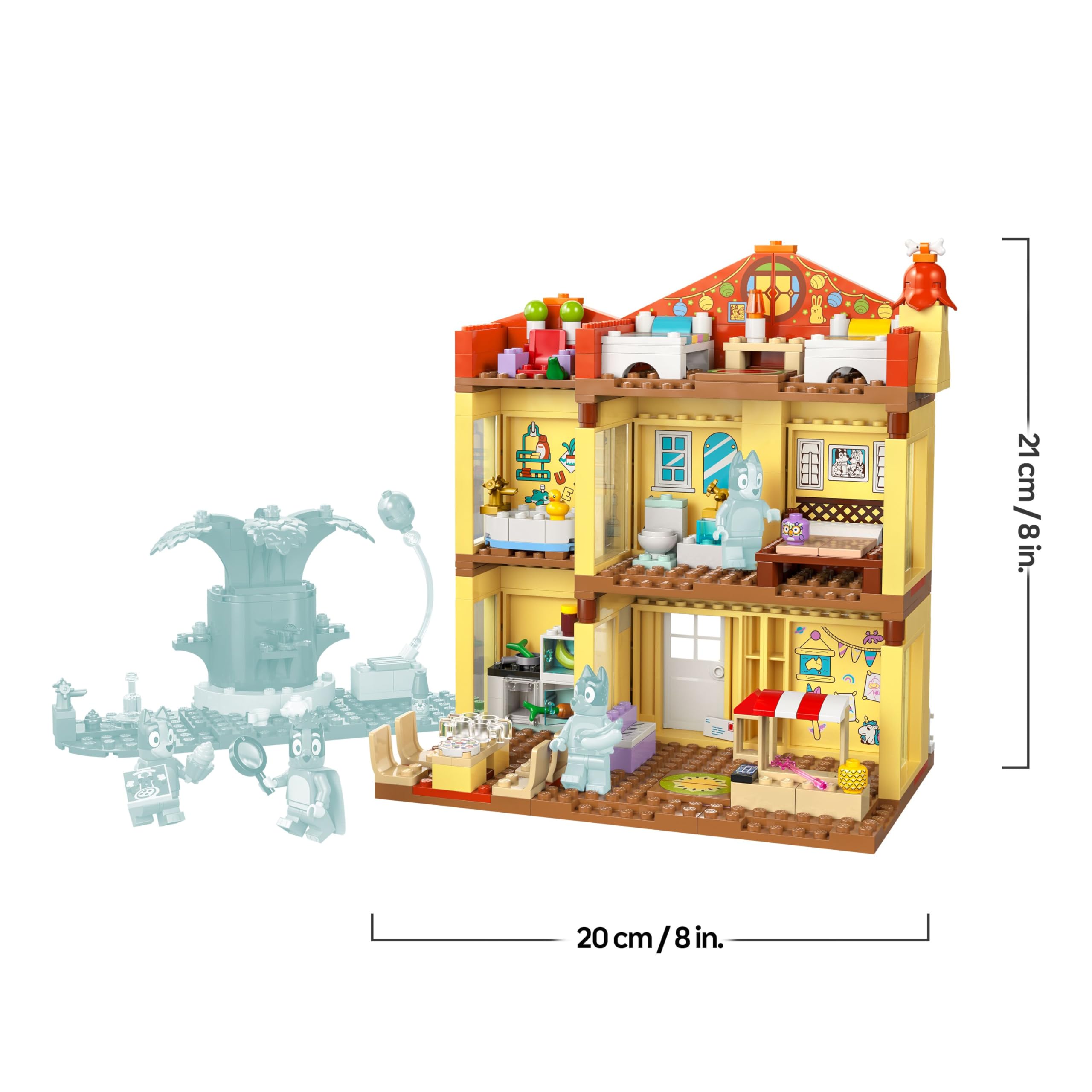 LEGO Bluey's Family House Building Set - Modular Playset with 4 Minifigures | Ages 4+ 9
