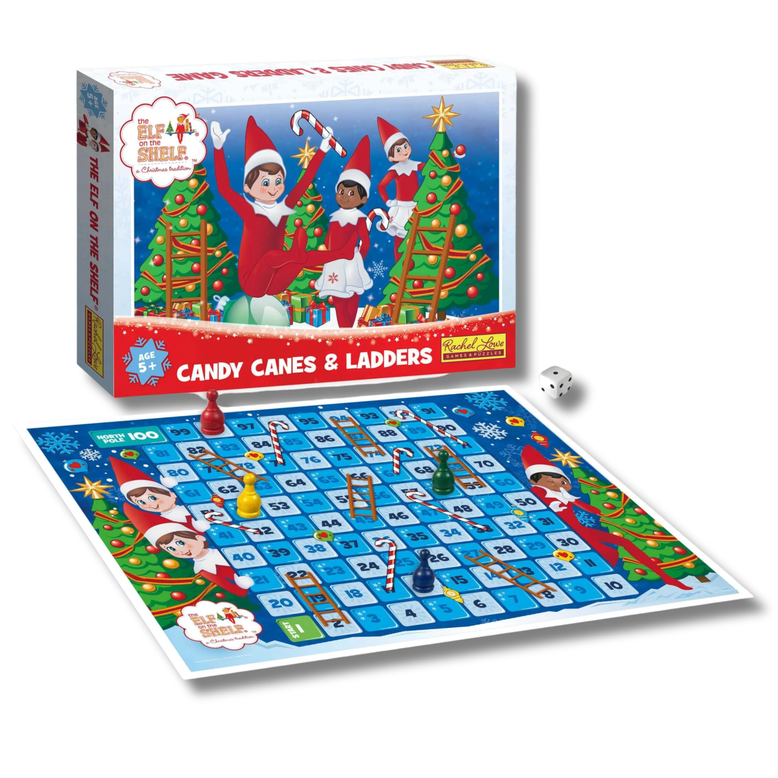 Rachel Lowe The Elf on the Shelf Candy Canes & Ladders Game 1