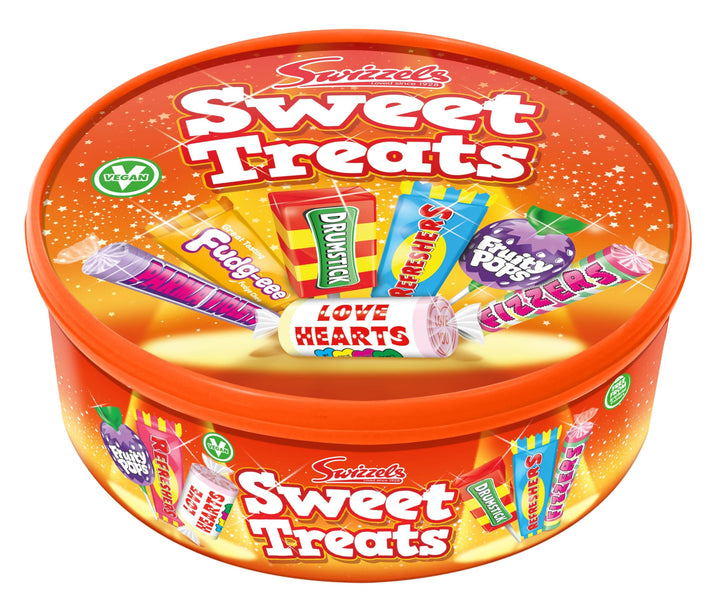 Swizzels Sweet Treats Tub 600g - Assorted Chewy and Fizzy Sweets