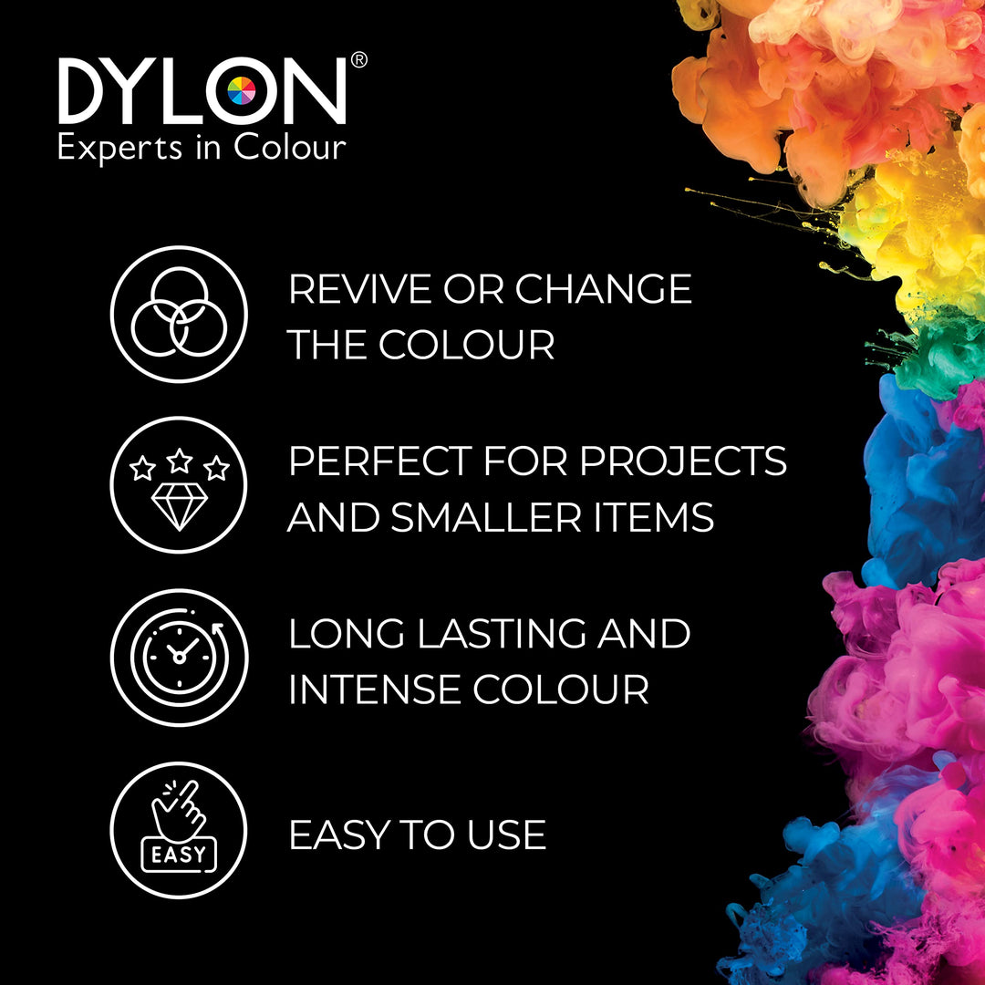 Dylon Hand Dye Sachet - Ocean Blue Fabric Dye for Clothes & Soft Furnishings, 50 g