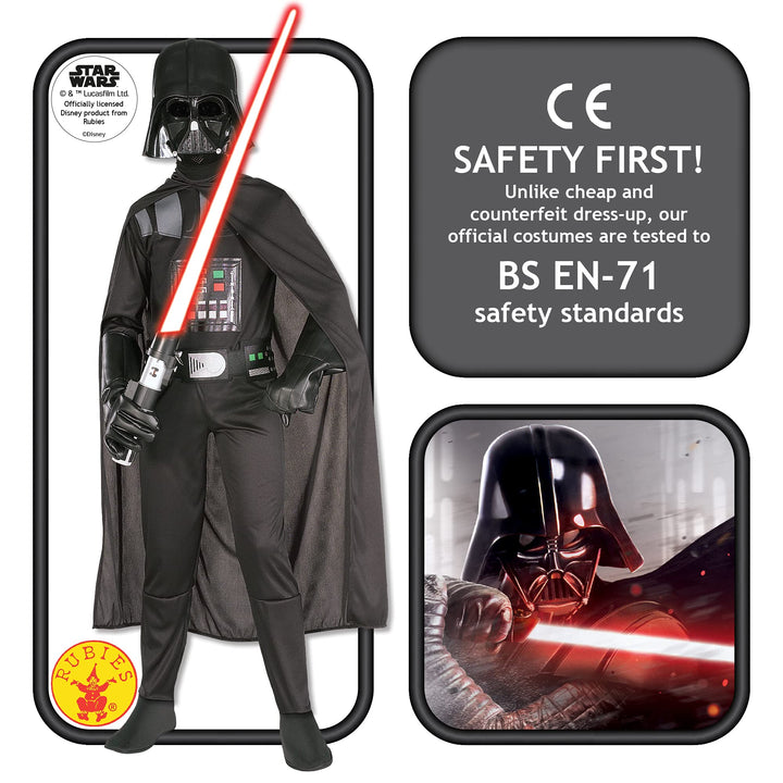 Rubies Darth Vader Costume - Teen Size for Ages 9-10 Years
