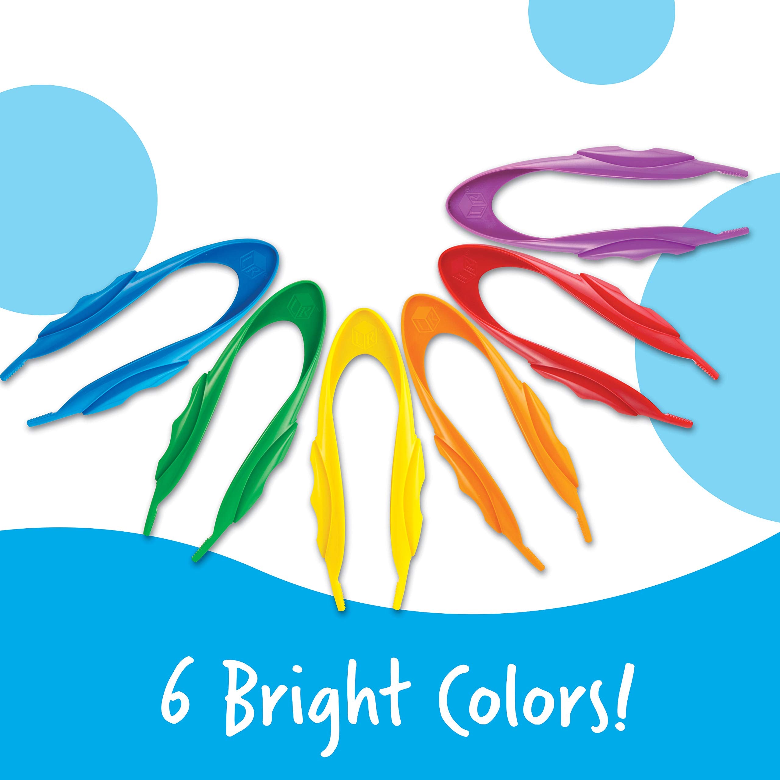 Learning Resources Jumbo Tweezers Set of 12 - Fine Motor Skill Development | Sorting & Counting Tool | Ages 5-9 4