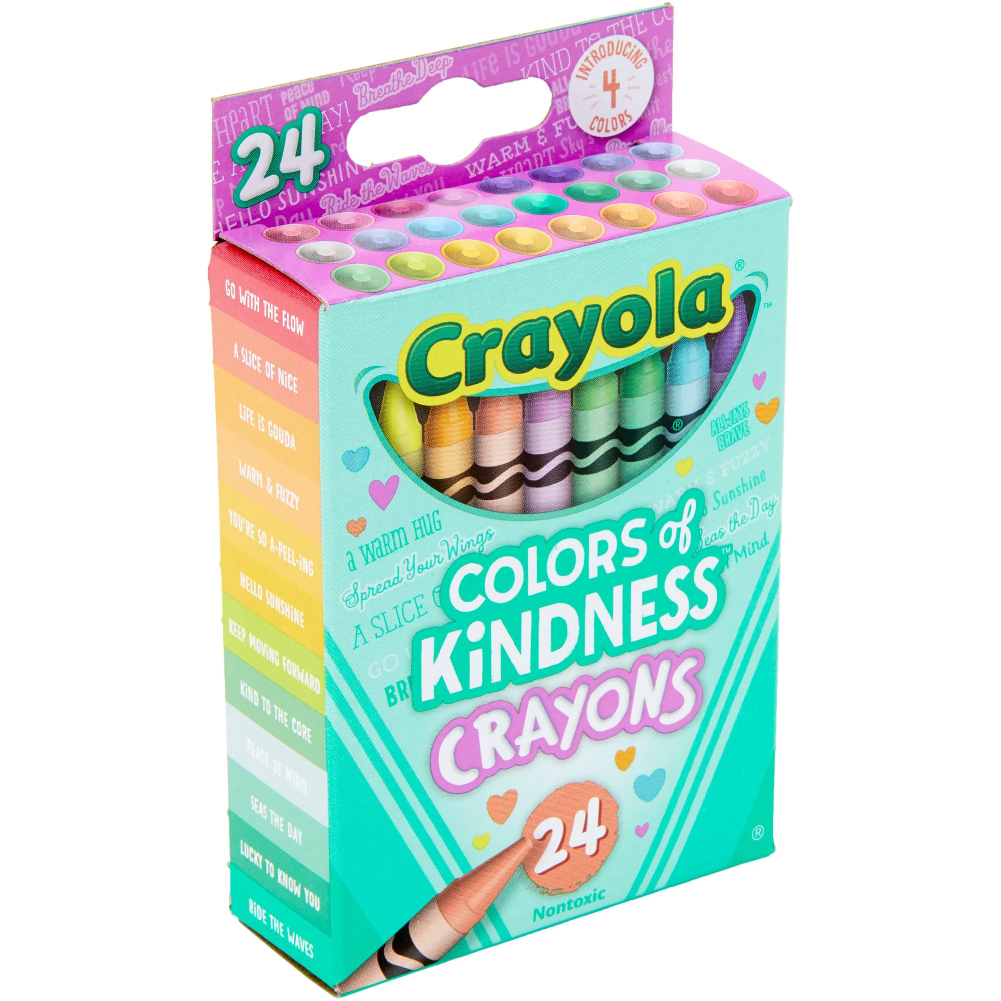 CRAYOLA Colours of Kindness Crayons - 24 Assorted Colors with Special-Edition Names 4
