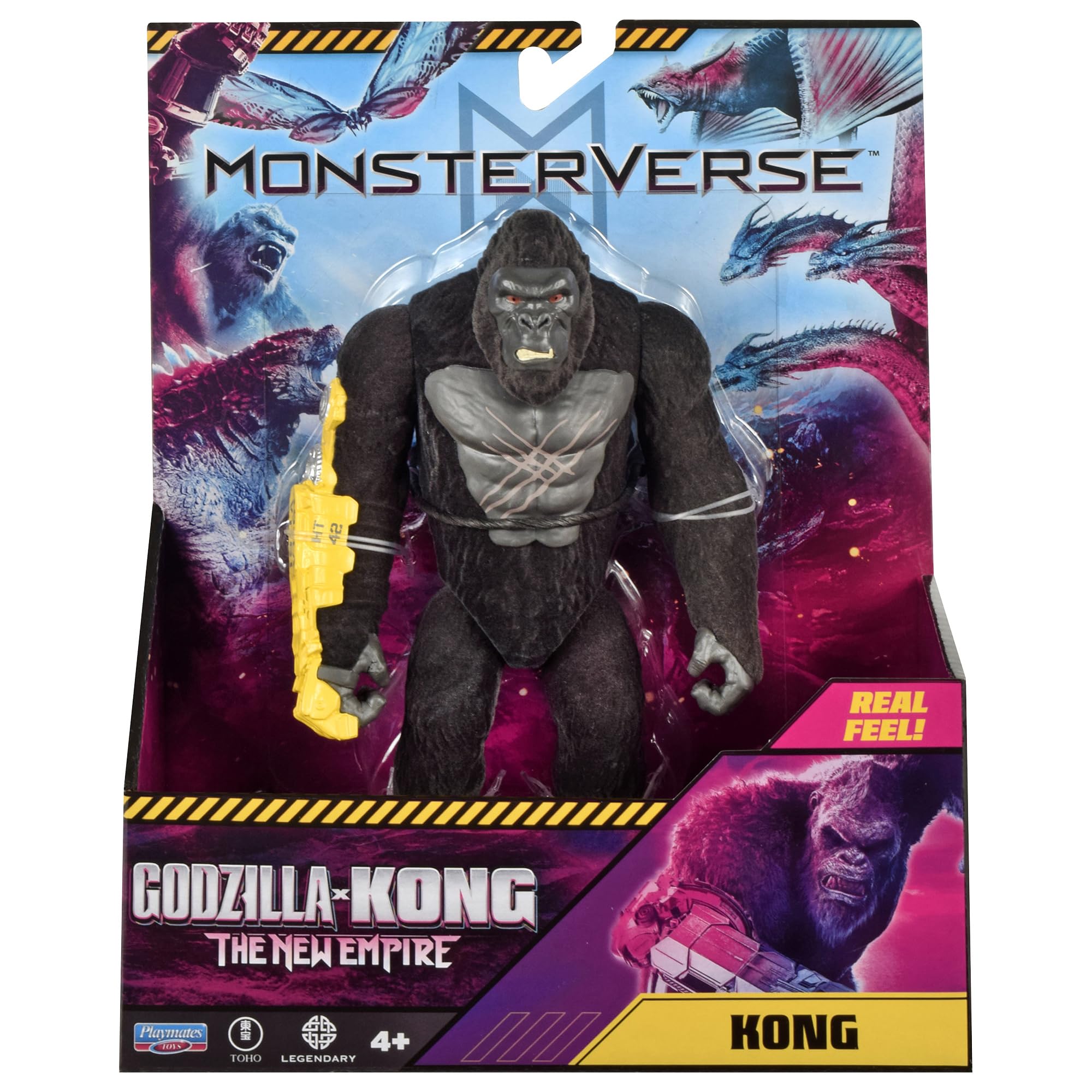 MonsterVerse Godzilla x Kong Real Feel Kong Action Figure | 6-Inch Scale | Ages 4+