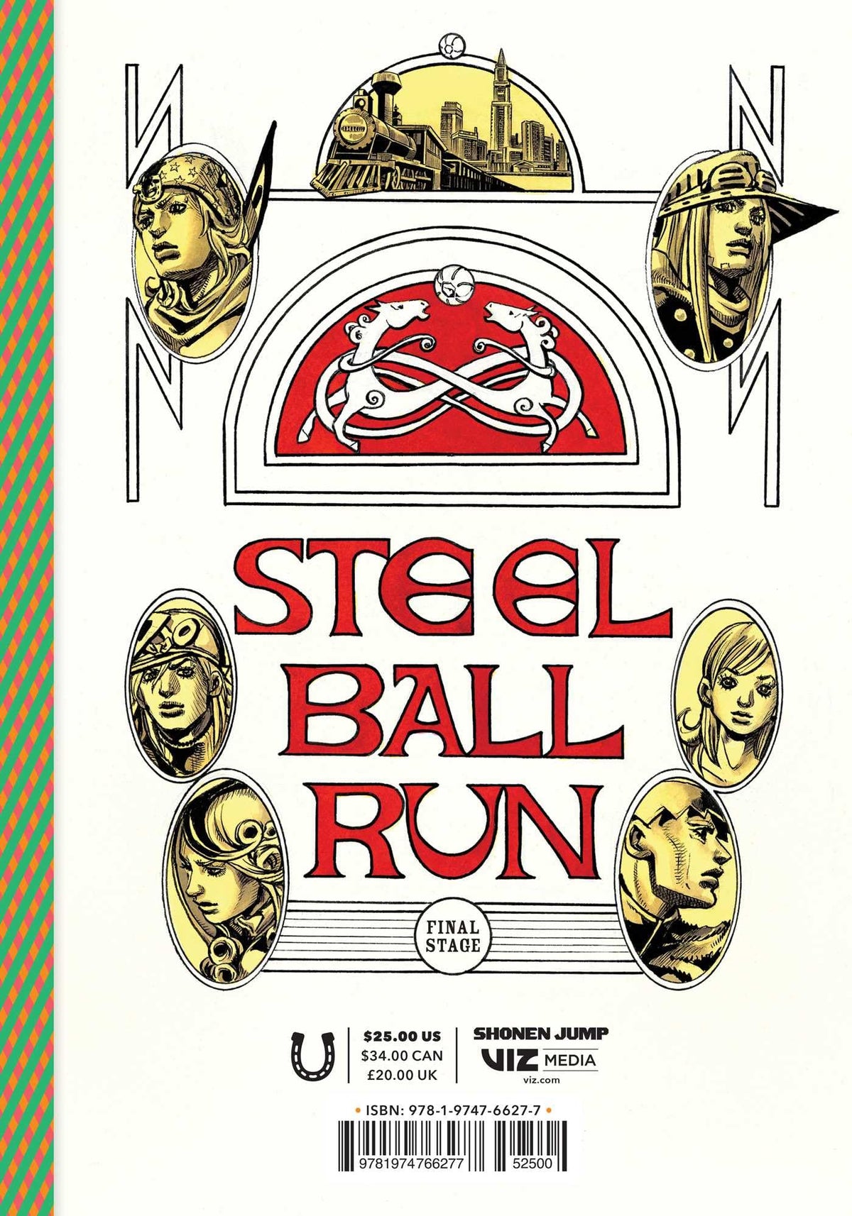 VIZ Media JoJo's Bizarre Adventure: Part 7—Steel Ball Run, Vol. 12 - Hardcover, 336 Pages