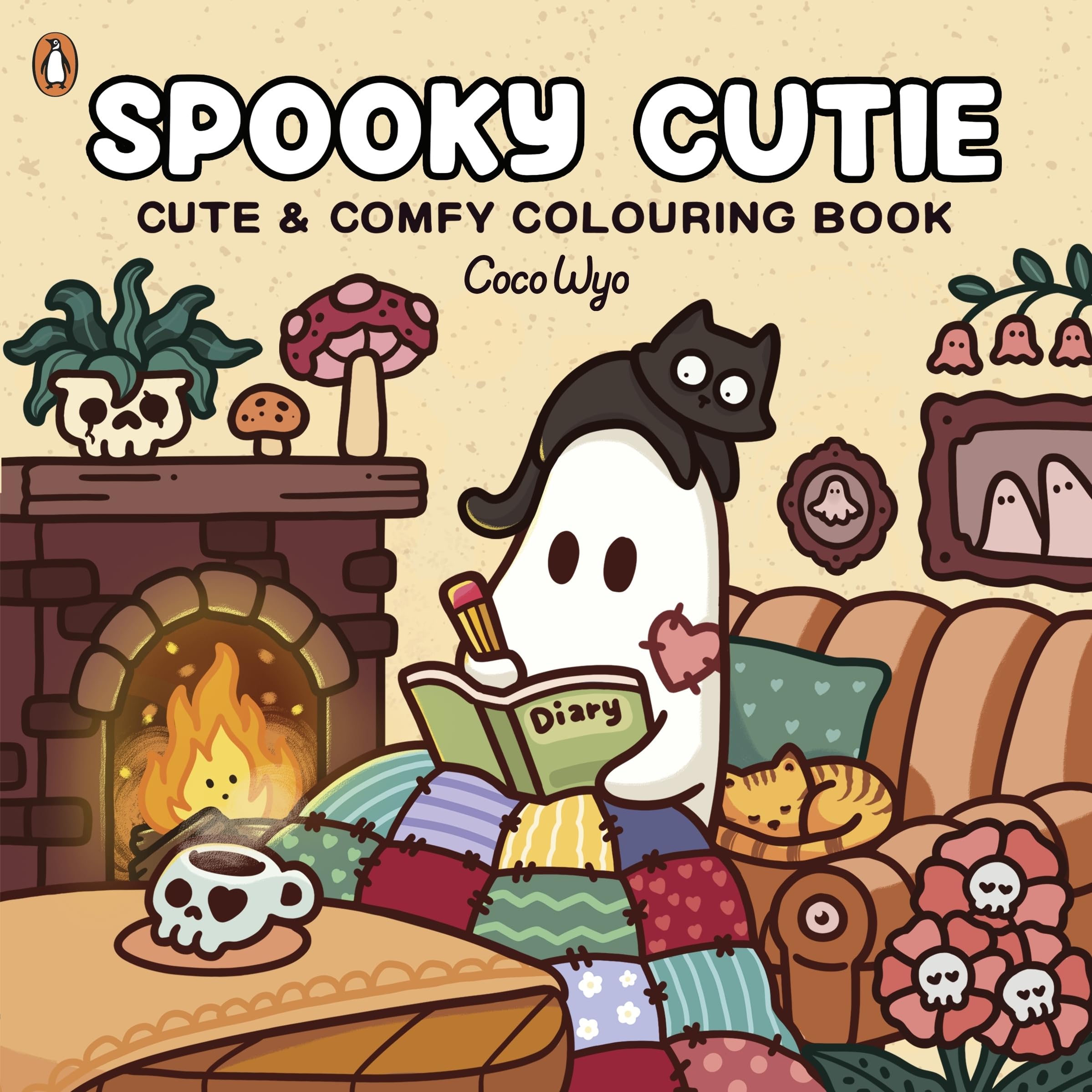 Coco Wyo - Spooky Cutie Colouring Book | 45 Pages | Paperback | Ages 12+ 1