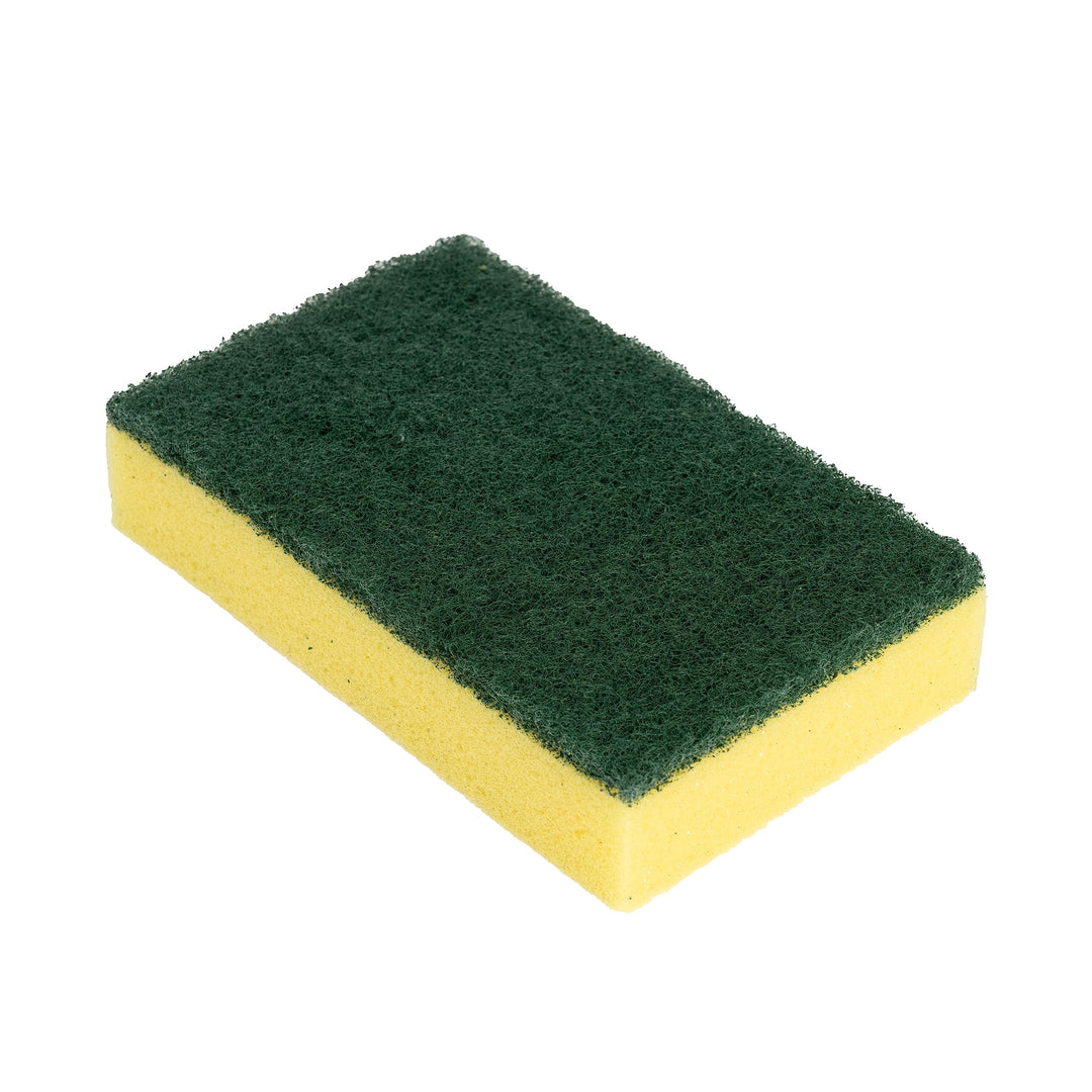Blake & White - Heavy Duty Sponge Scourers 10 Pack Dual-Sided Yellow & Green