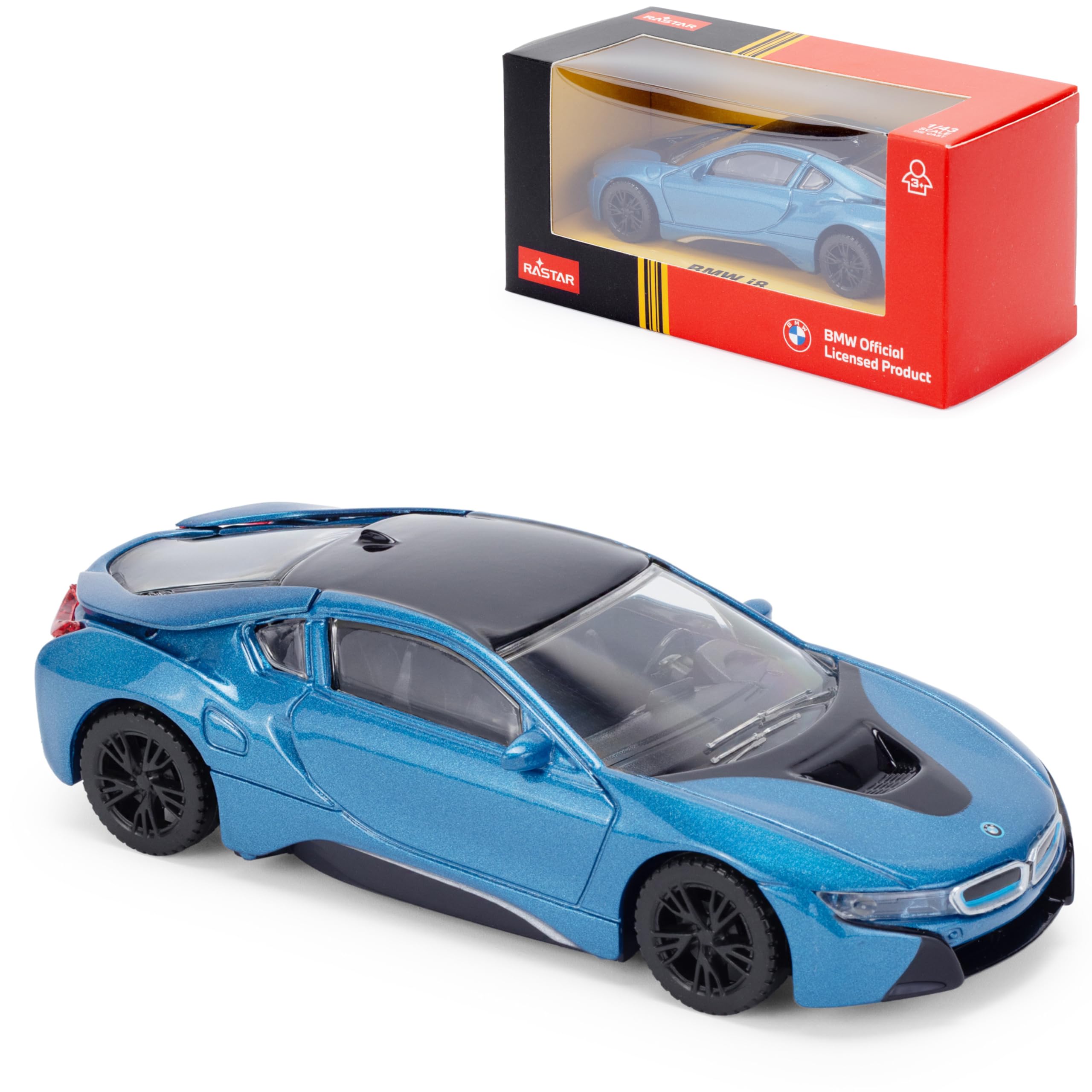 CMJ BMW i8 1:43 Scale Die-Cast Model Car - Blue | Detailed Collector's Edition 1