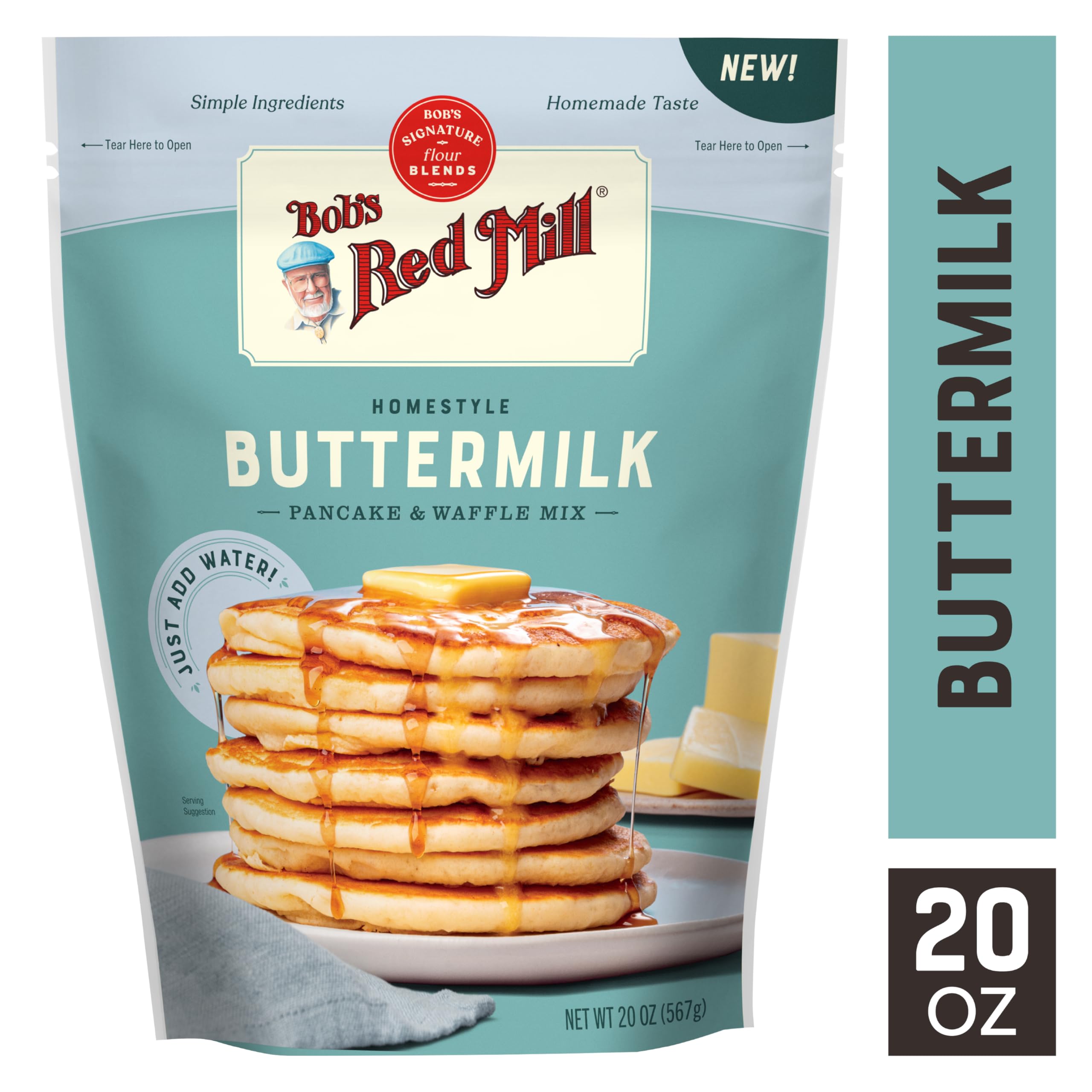 Bob's Red Mill Signature Buttermilk Pancake Mix - Fluffy Pancakes & Crisp Waffles | 567g