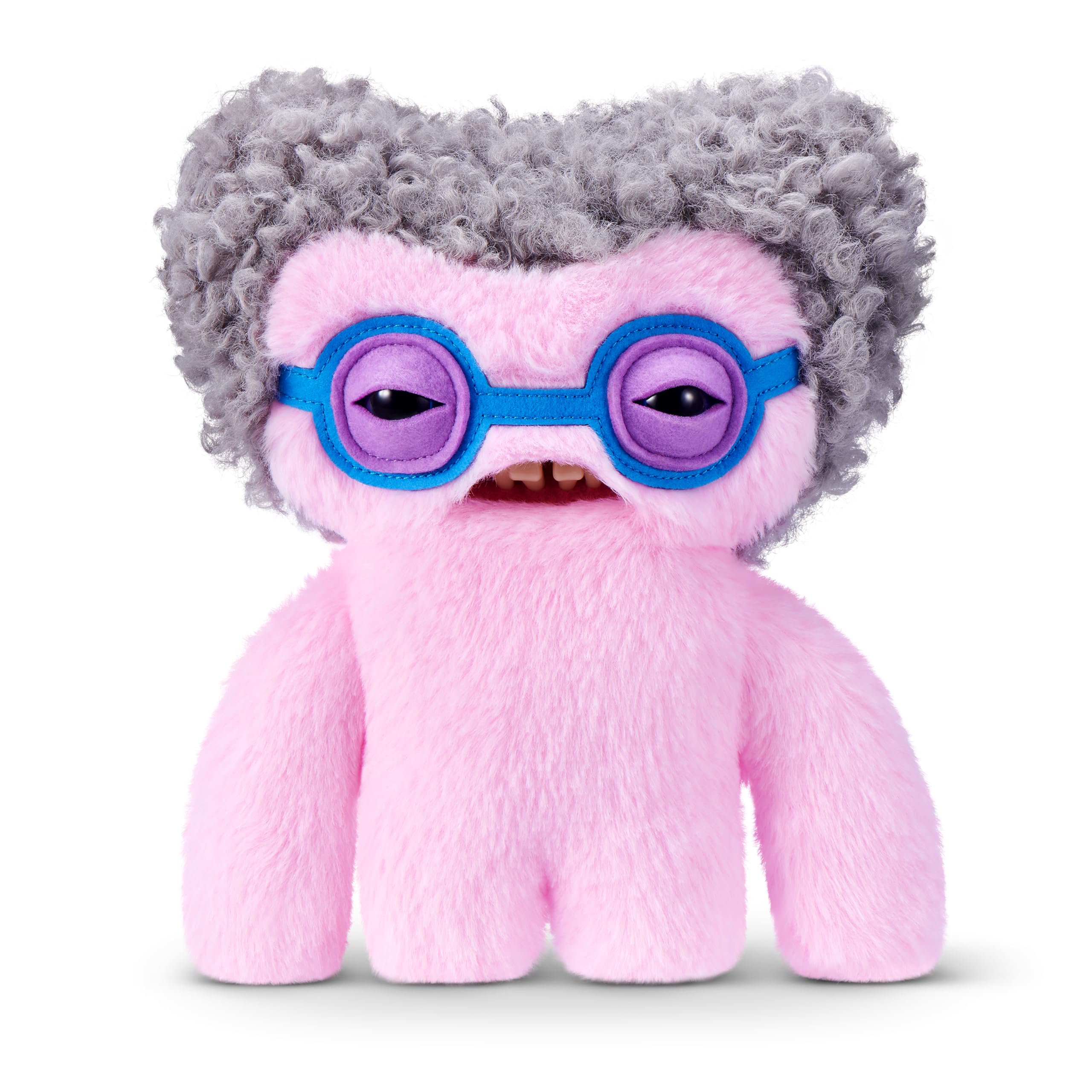 Fuggler Old Fogies Squidge 9-Inch Plush Toy | Human-Like Teeth | Collectible Stuffed Animal