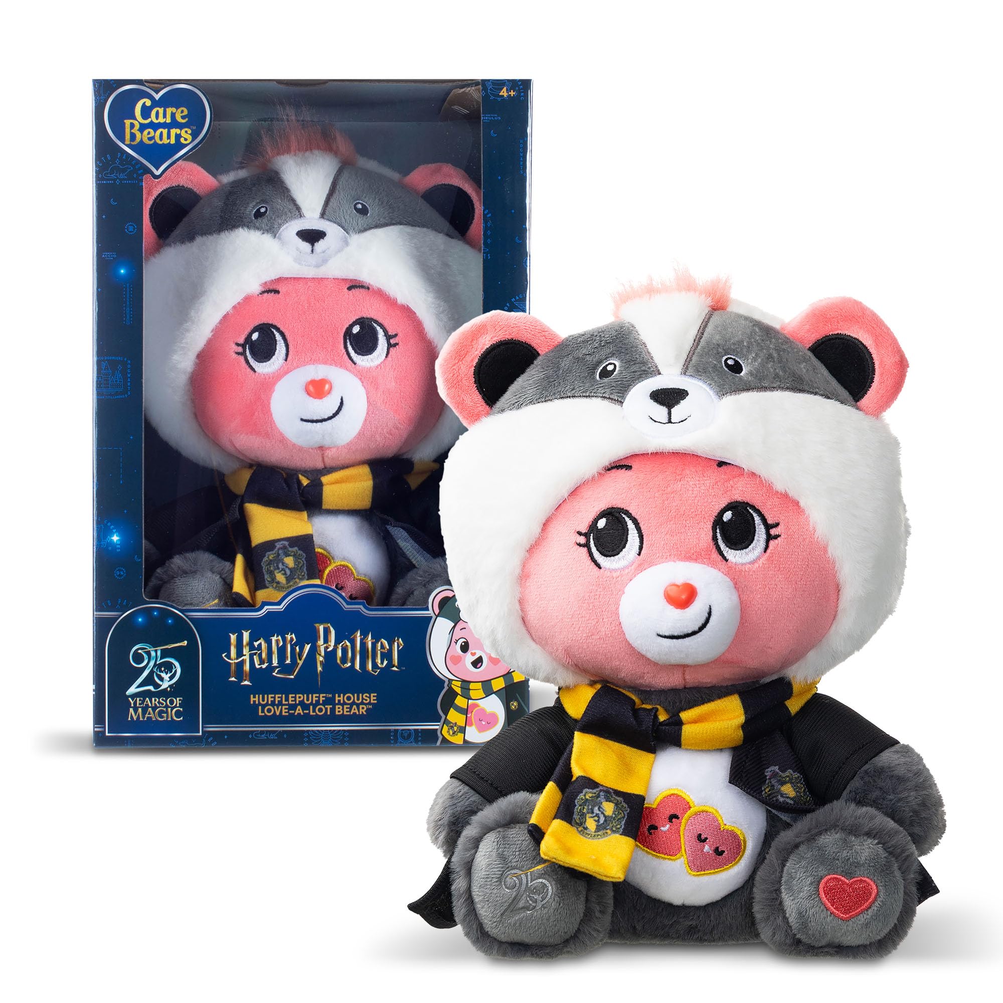 Care Bears Love-A-Lot Bear - Hufflepuff 30cm Hoodie Plush | Unisex Children | Ages 4+ 1