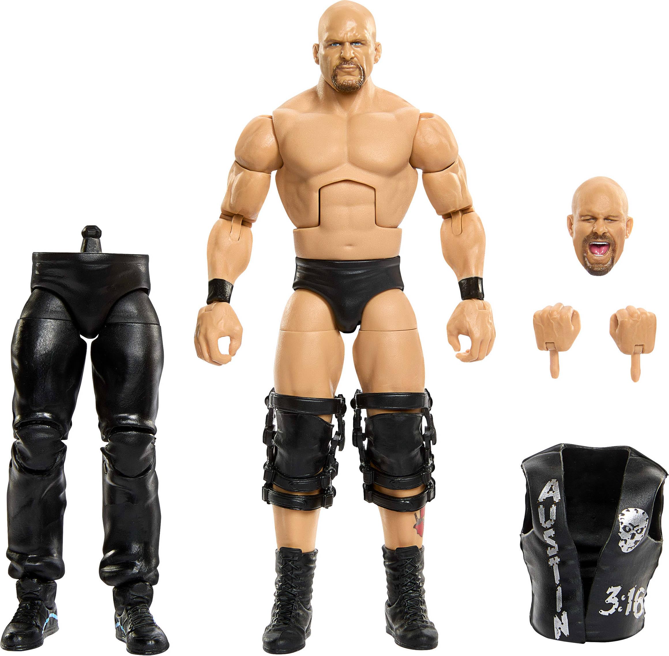 Mattel WWE Elite Collection Action Figure JHX79 - Deluxe Articulation | Interchangeable Hands | TrueFX Face 1