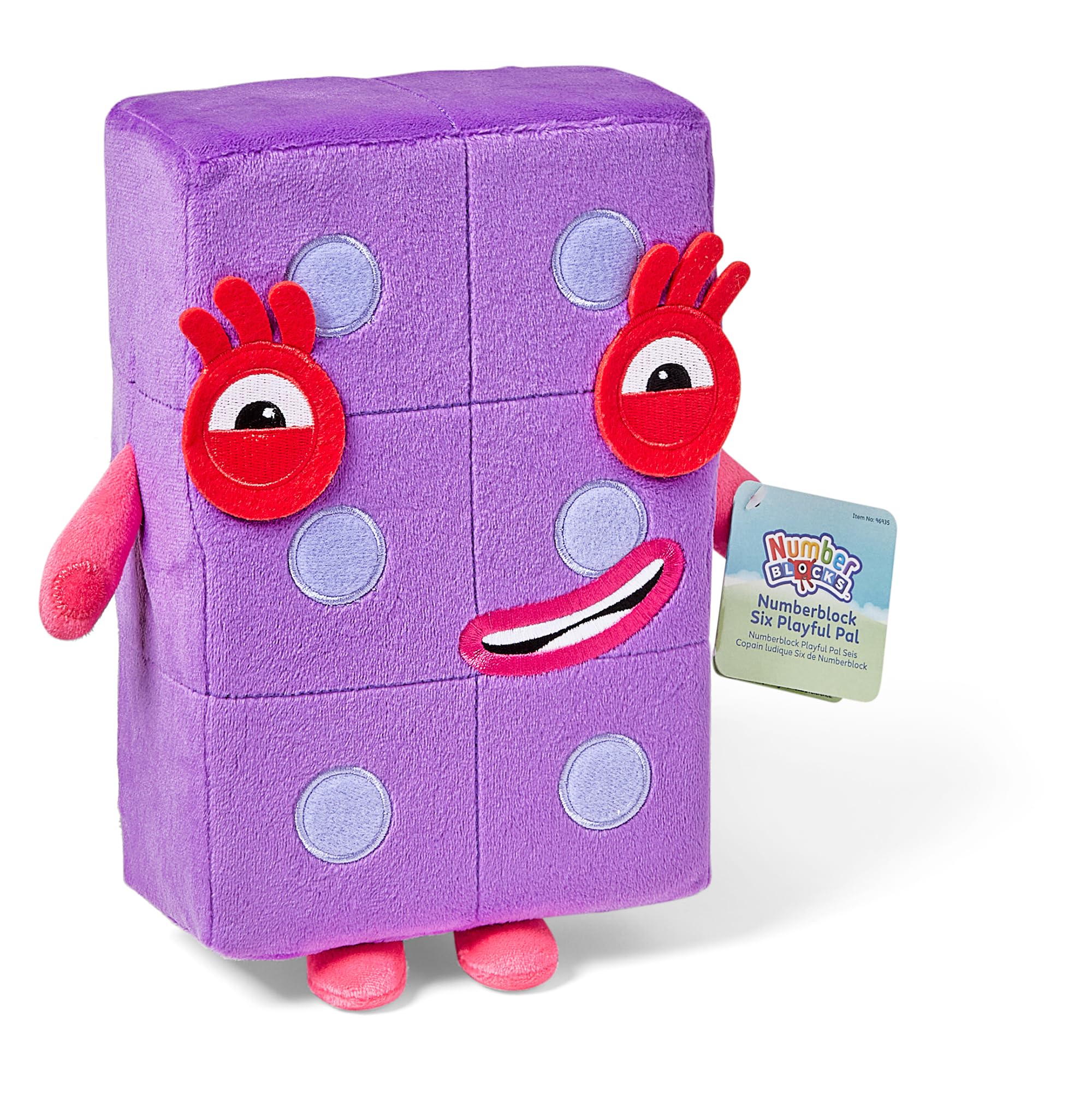 Learning Resources Numberblock Six Playful Pal Plush - Educational Toy for Toddlers & Kids 1
