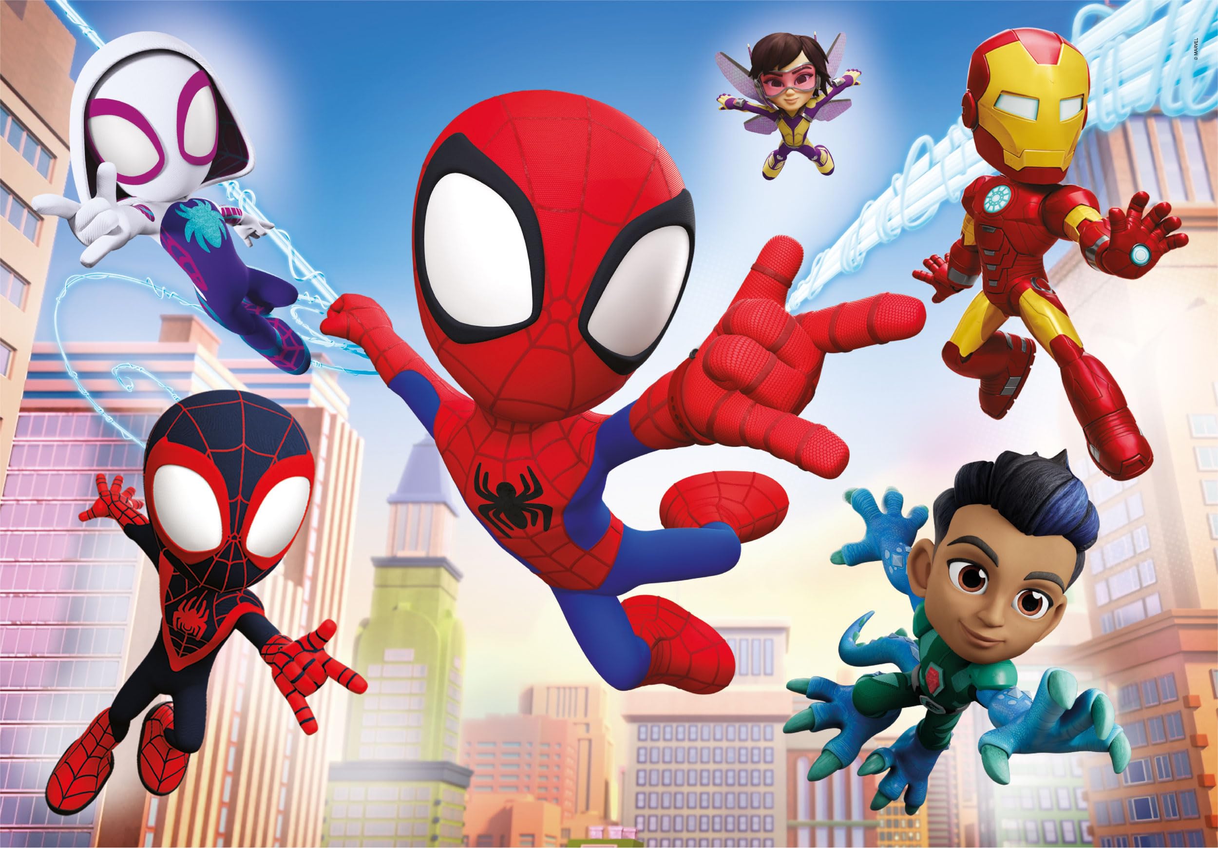 Clementoni Marvel Spidey And His Amazing Friends Supercolor 2x60 Piece Puzzles 4