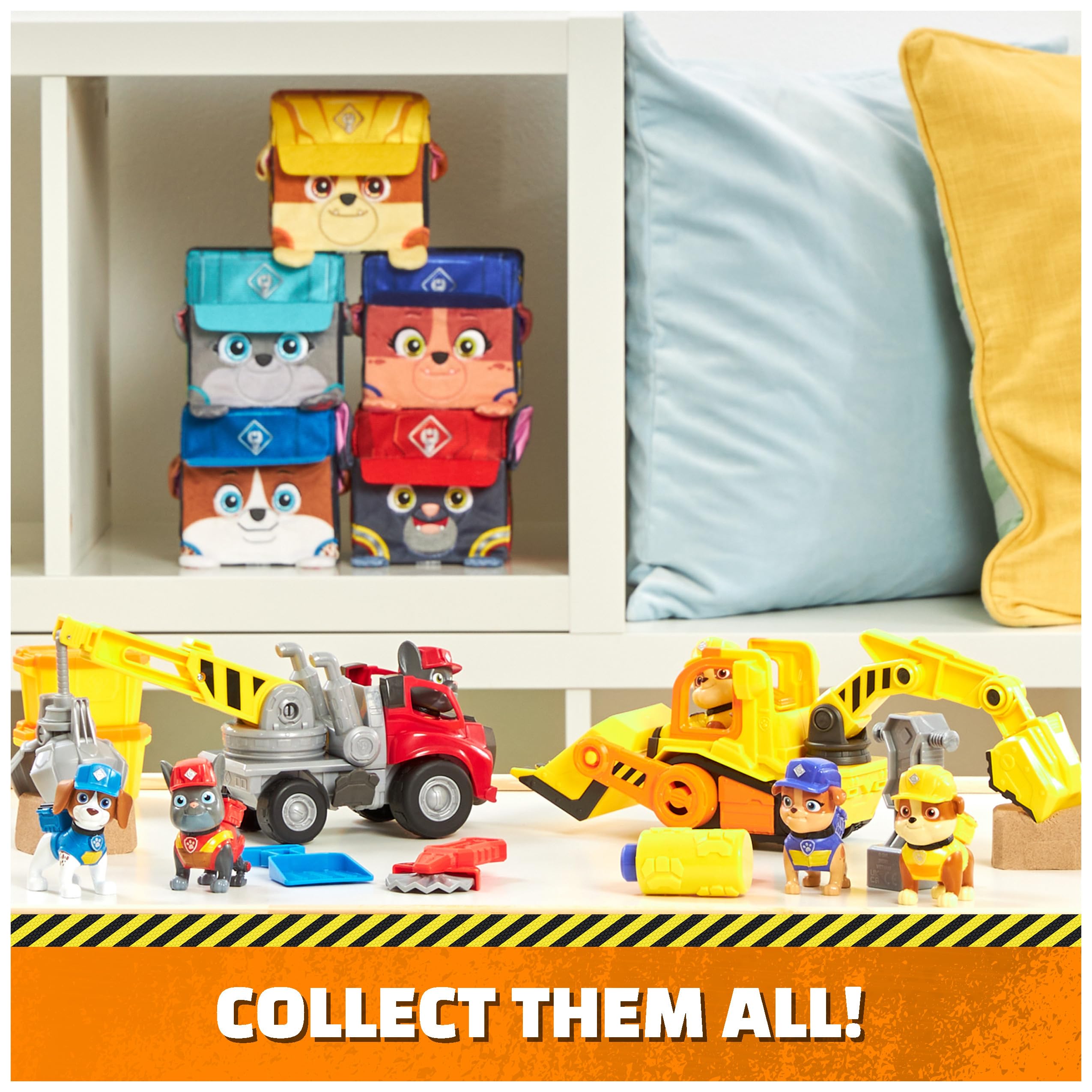 Rubble & Crew Charger’s Crane Grabber Toy Truck with Action Figure | Ages 3+ | Multicolor 8