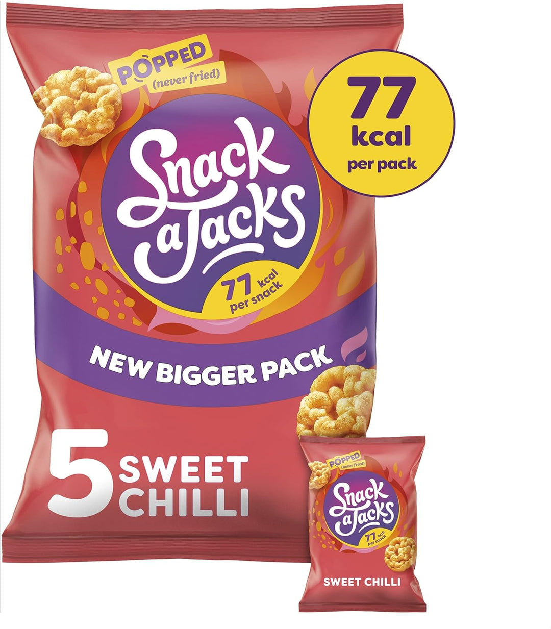 Snack a Jacks Crispy Sweet Chilli 5 X 19g