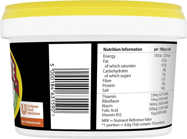 Marmite Yeast Extract Vegan Spread, 600g Tub - Fortified with B Vitamins