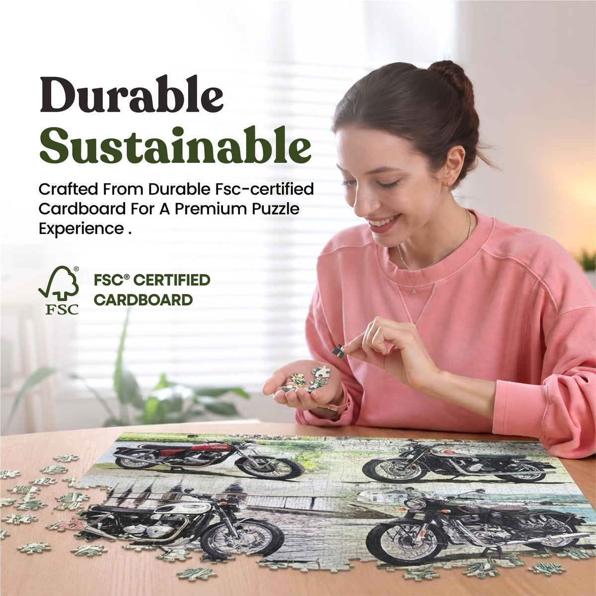 The Leonardo Collection Motorcycles Jigsaw Puzzle - 1000 Pieces, 70 x 50 cm