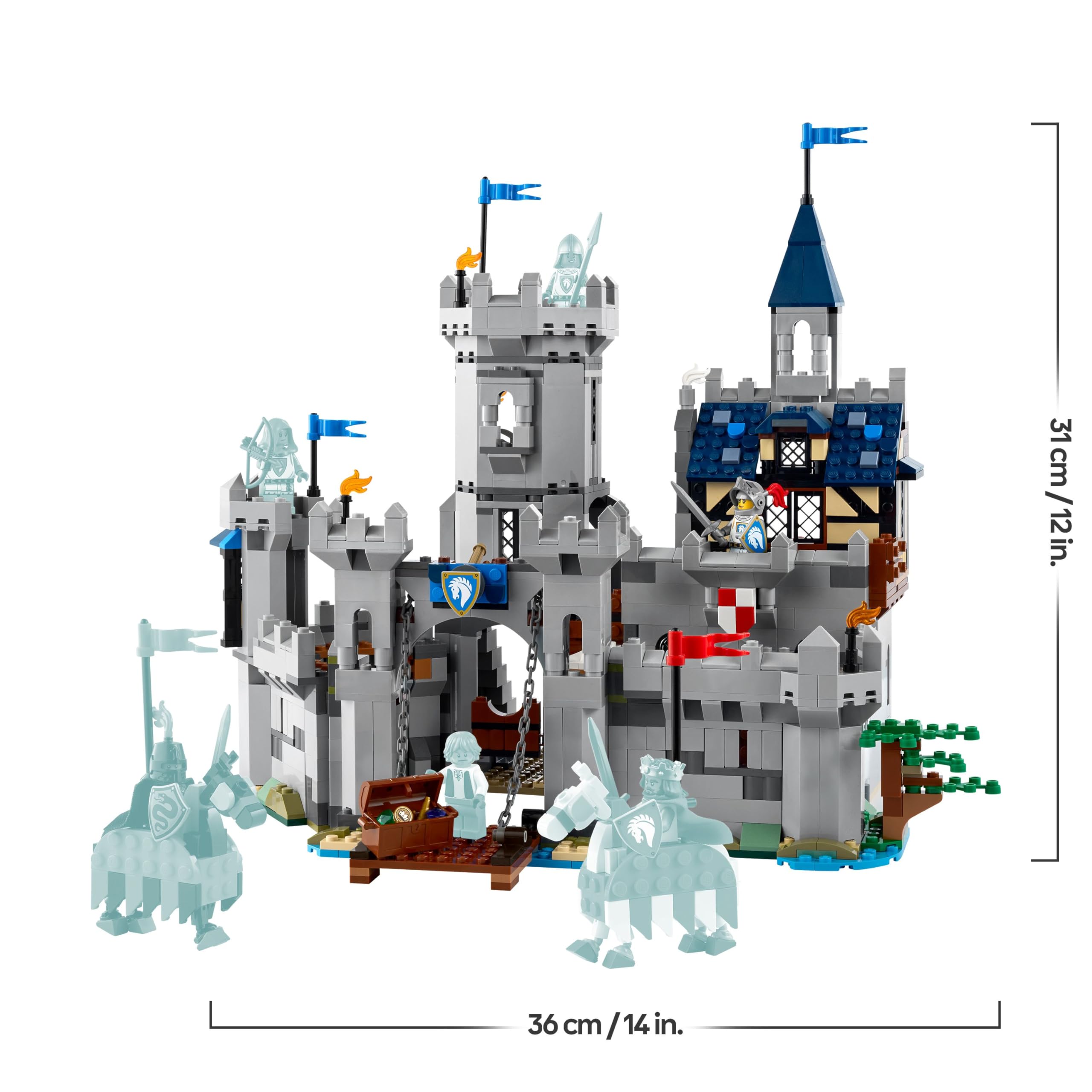 LEGO Creator 3in1 Medieval Horse Knight Castle Toy (Model 31168) | 1371 Pieces | Ages 9+ 9