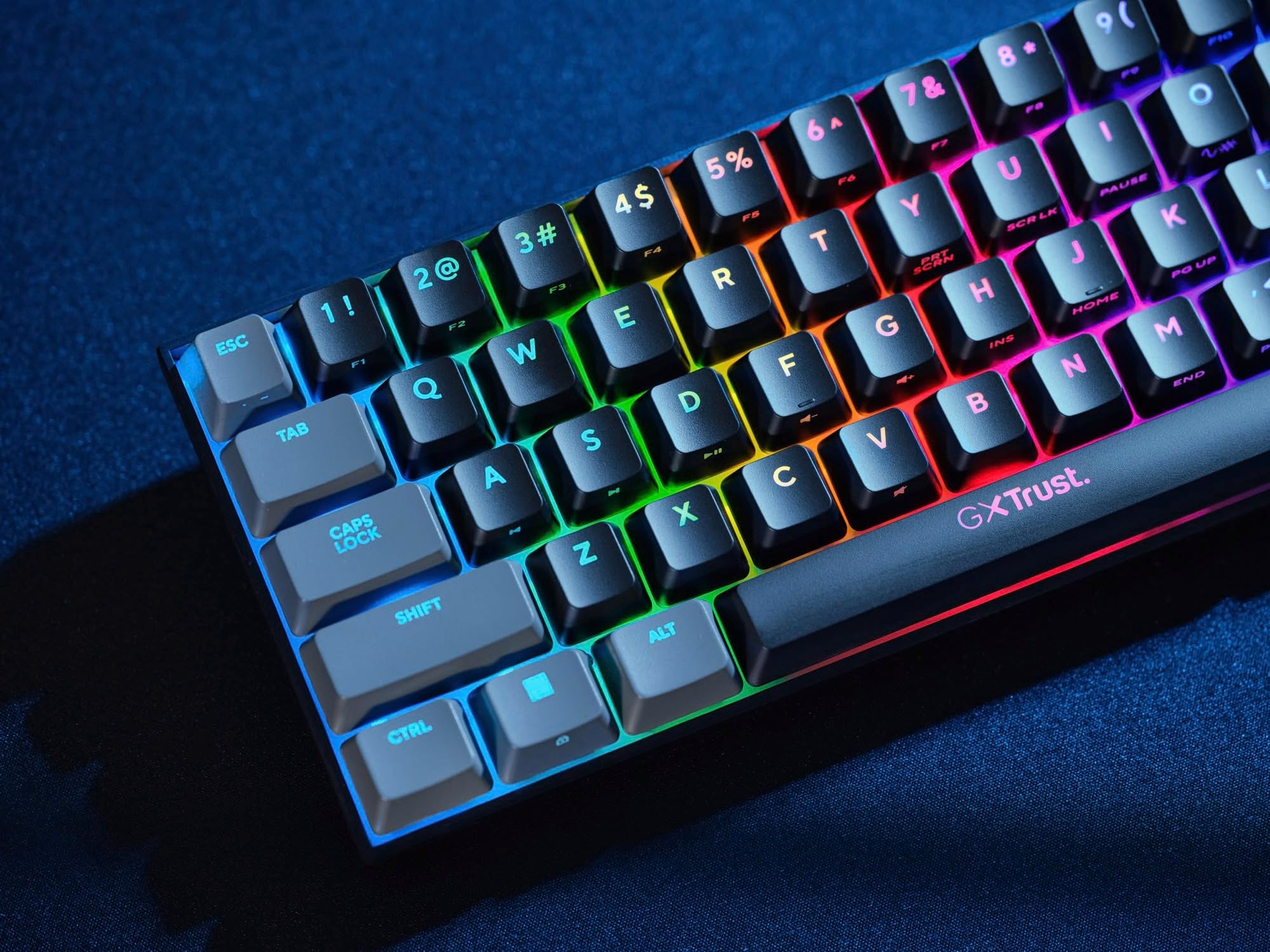 Trust Gaming GXT 867 Acira 60% Mechanical Keyboard UK Layout - RGB Backlit, Outemu Red Switches 17