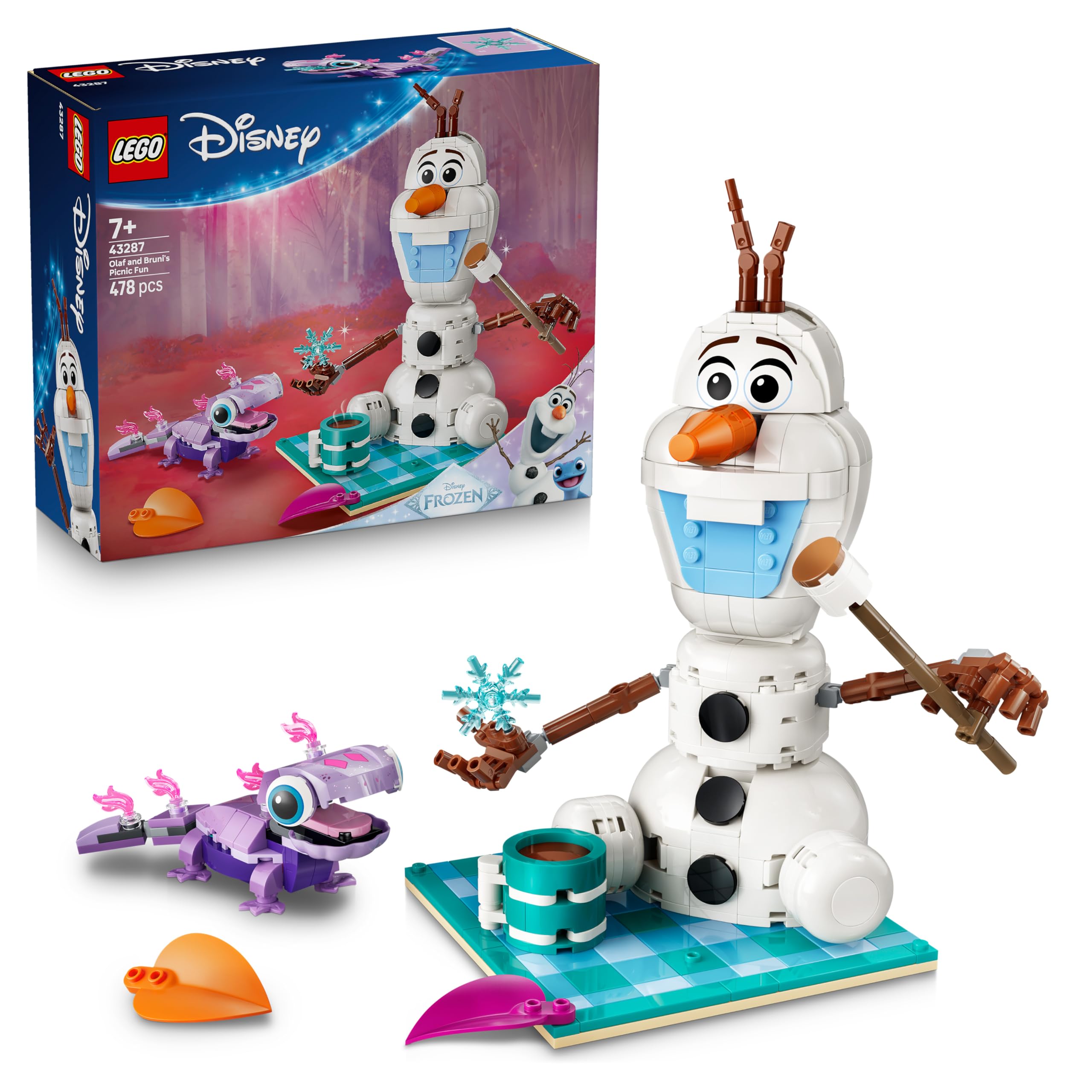 LEGO Disney Frozen Olaf and Bruni's Picnic Fun Building Set 43287 | Ages 7+ | Multicolor 1