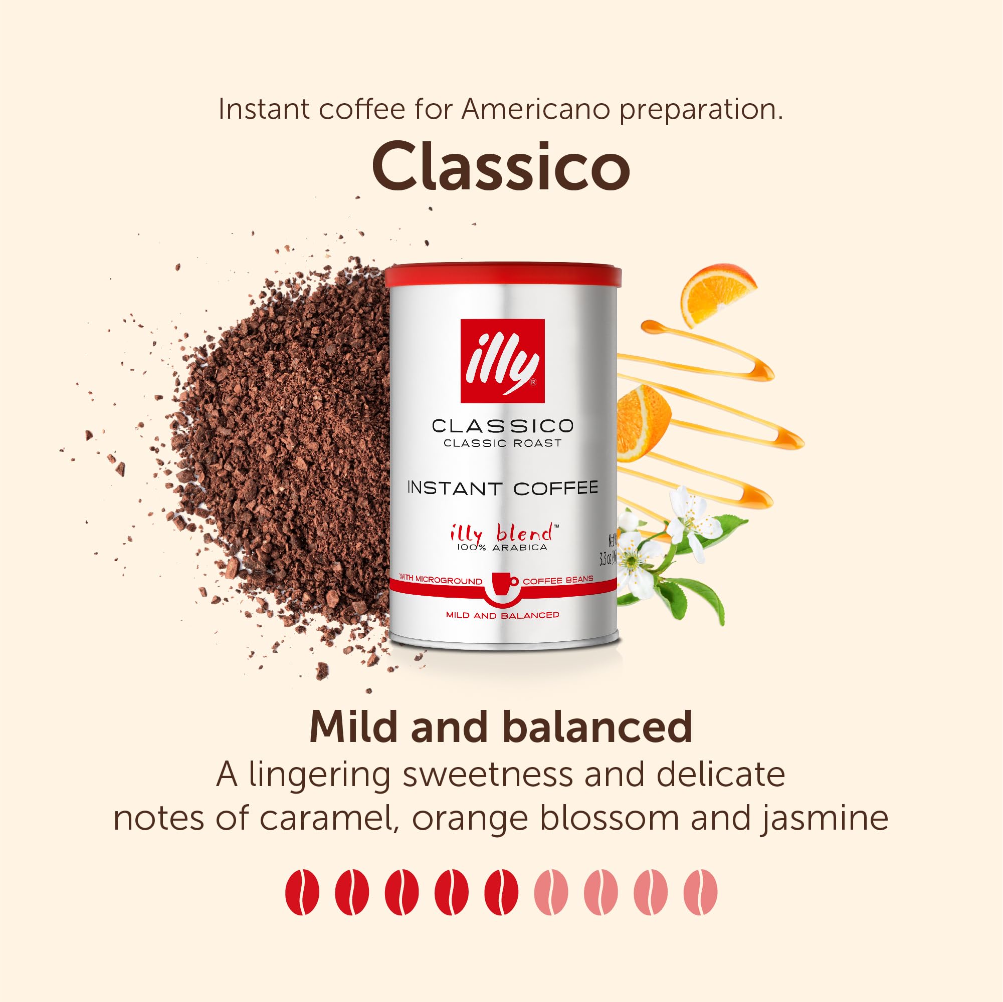 illy Instant Coffee Smooth Taste - 100% Arabica Medium Roast | 95g Jar
