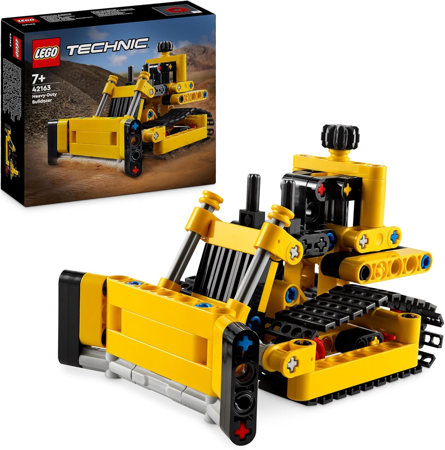 LEGO Technic Heavy-Duty Bulldozer 42163 - Construction Vehicle Toy for Kids 7+ 1
