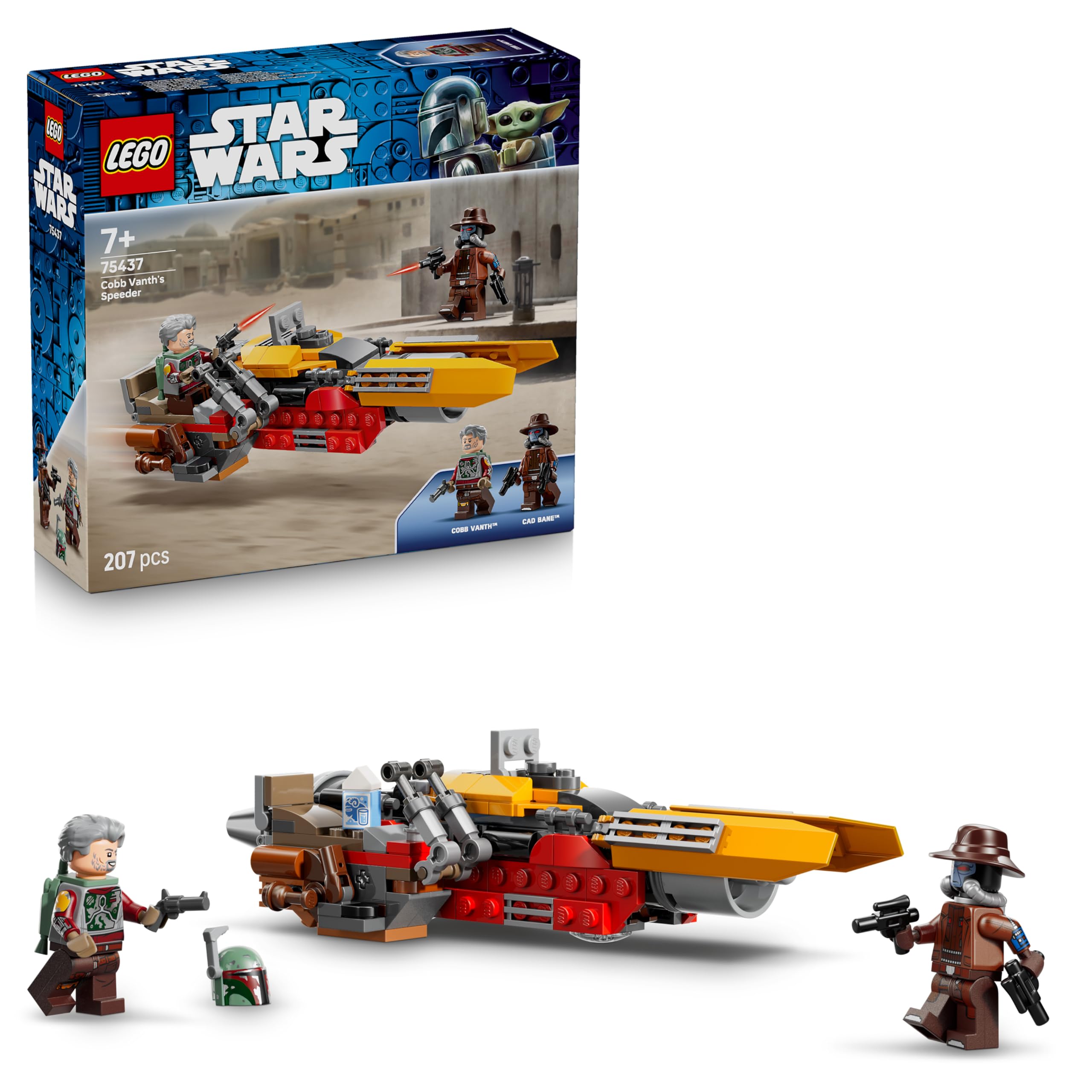 LEGO Star Wars 75437 Cobb Vanth's Speeder Building Set | Ages 7+ | Includes 2 Minifigures 1