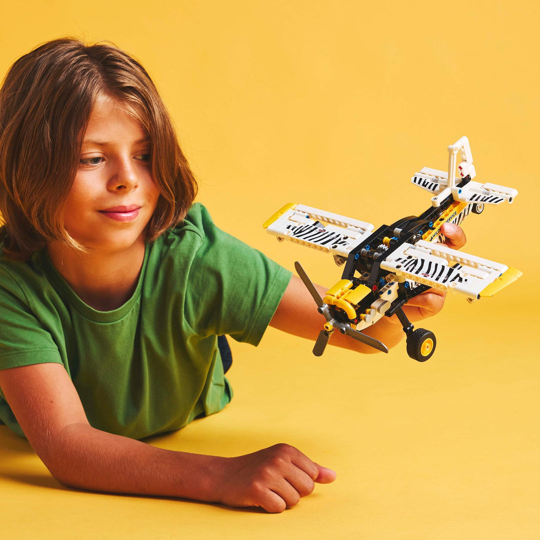 LEGO Technic Bush Plane Toy - 333-Piece Building Set with Spinning Propeller for 8+ Year Olds