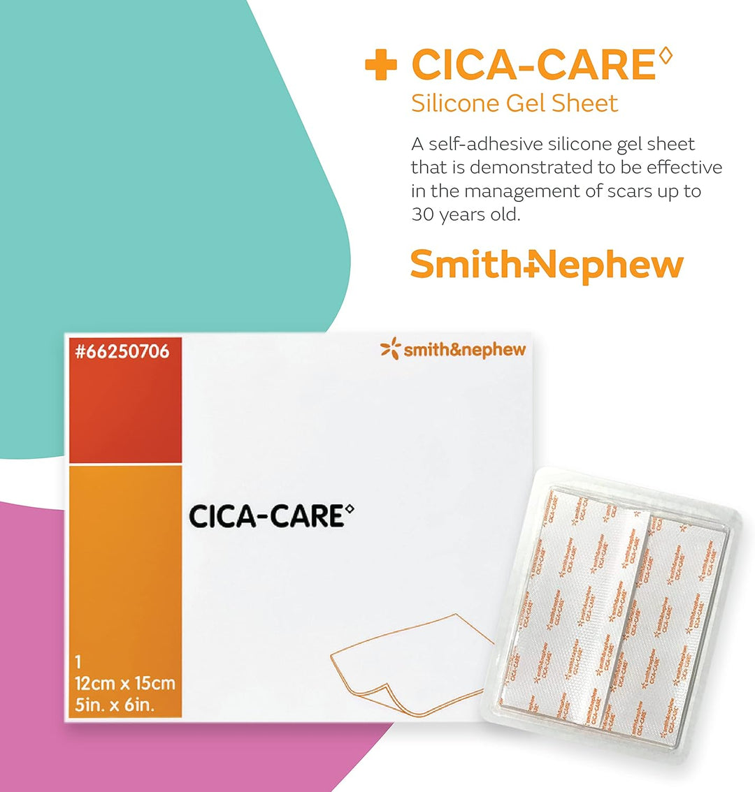 CICA-Care Silicone Gel Sheet 12 x 15 cm | Scar Improvement & Management for Hypertrophic & Keloid Scars