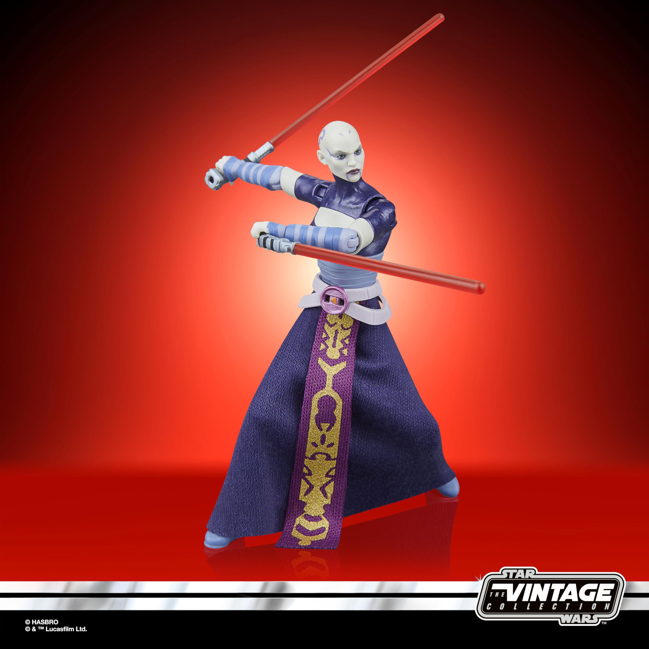 Star Wars The Vintage Collection Asajj Ventress Action Figure - 9.5-cm Scale, The Clone Wars 6