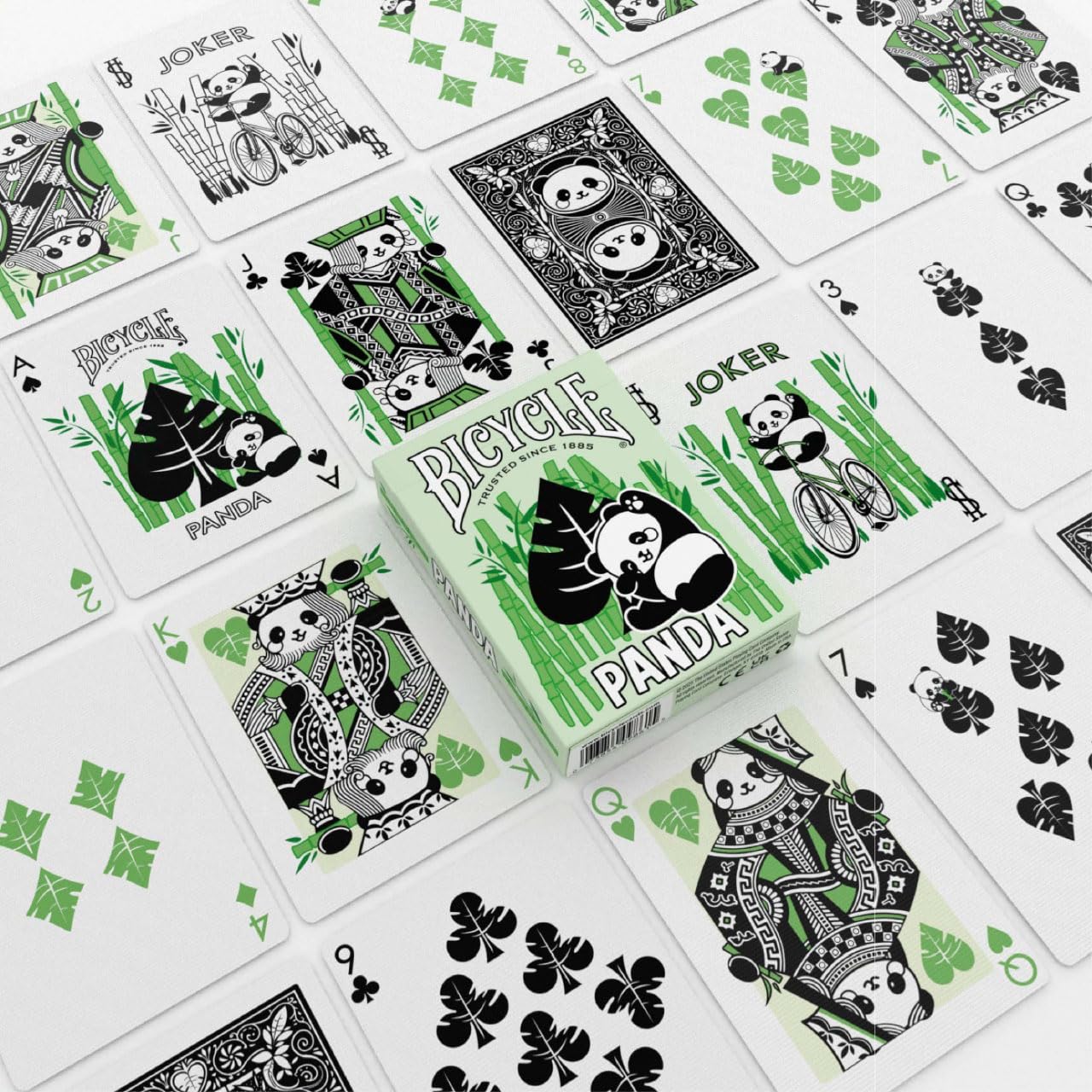 Bicycle Panda Playing Cards - Cute Animal Design, Air Cushion Finish, Made in USA 2
