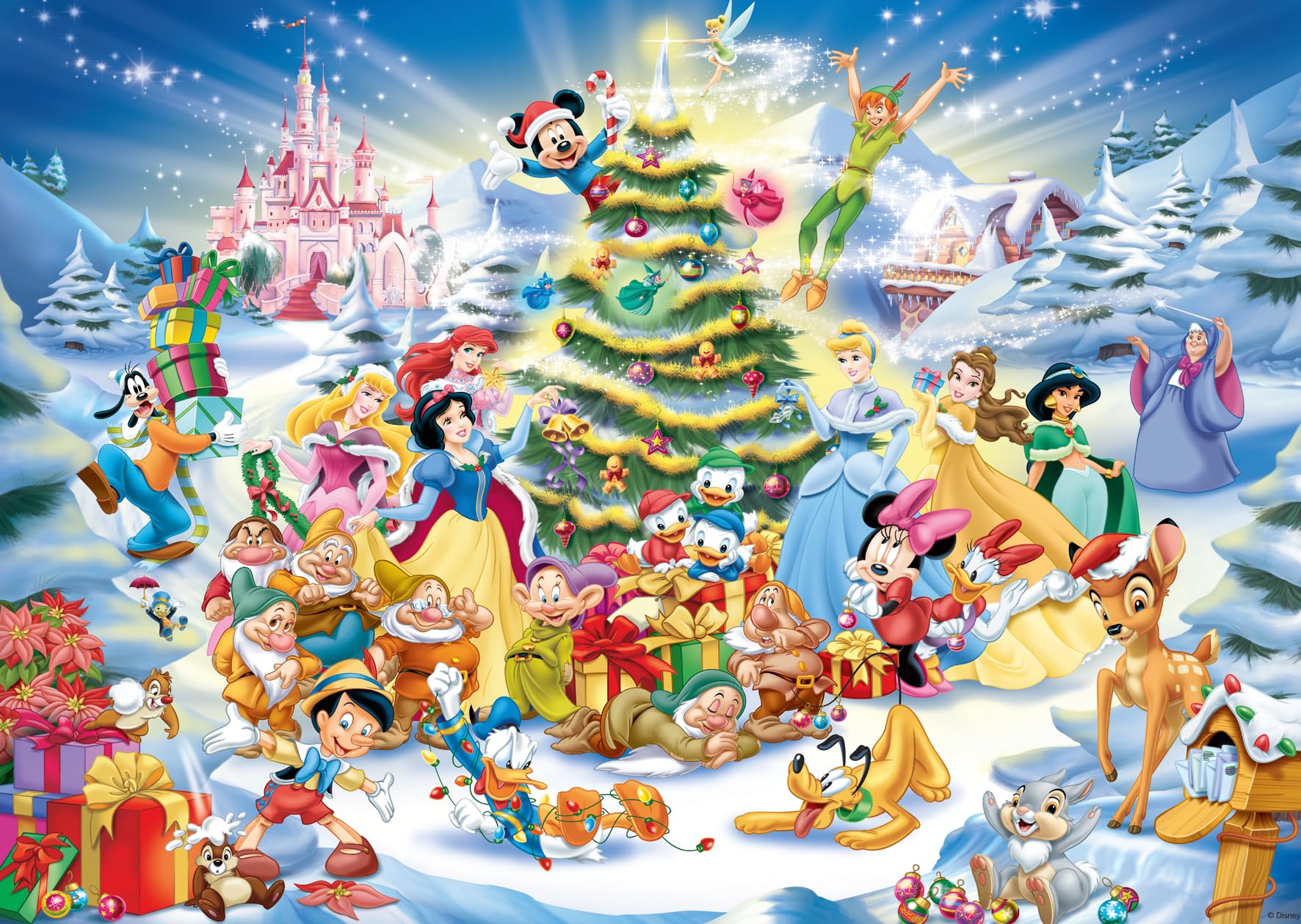 Ravensburger Disney Christmas Jigsaw Puzzle - 1000 Piece Puzzle for Adults and Kids 12 Years Up 1