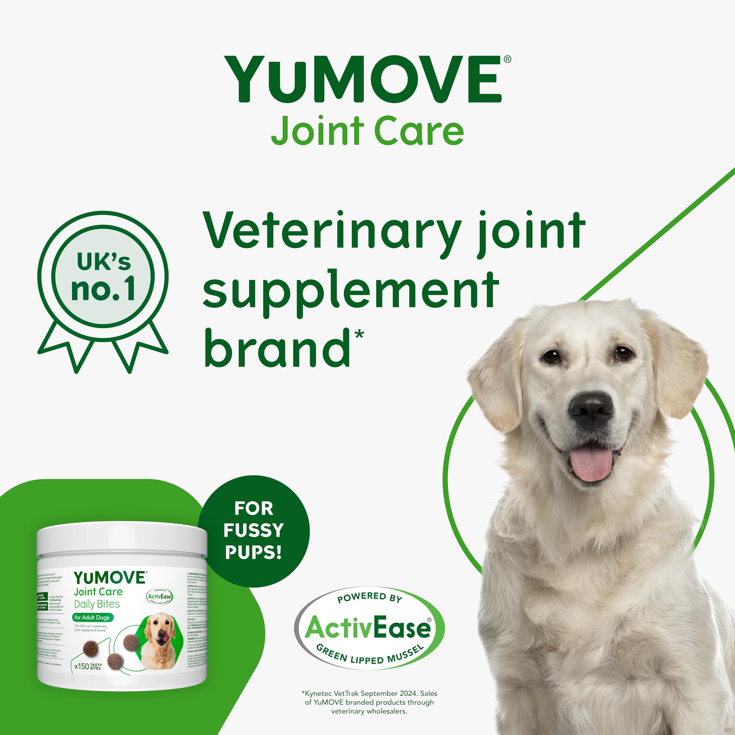 YuMOVE Joint Supplement for Dogs - Daily Bites for Joint Care | 150 Chews