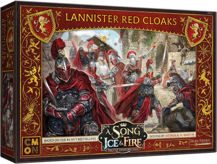 CMON A Song of Ice and Fire Tabletop Miniatures Game Lannister Red Cloaks Unit Box - 2+ Player Strategy Game (SIF211)