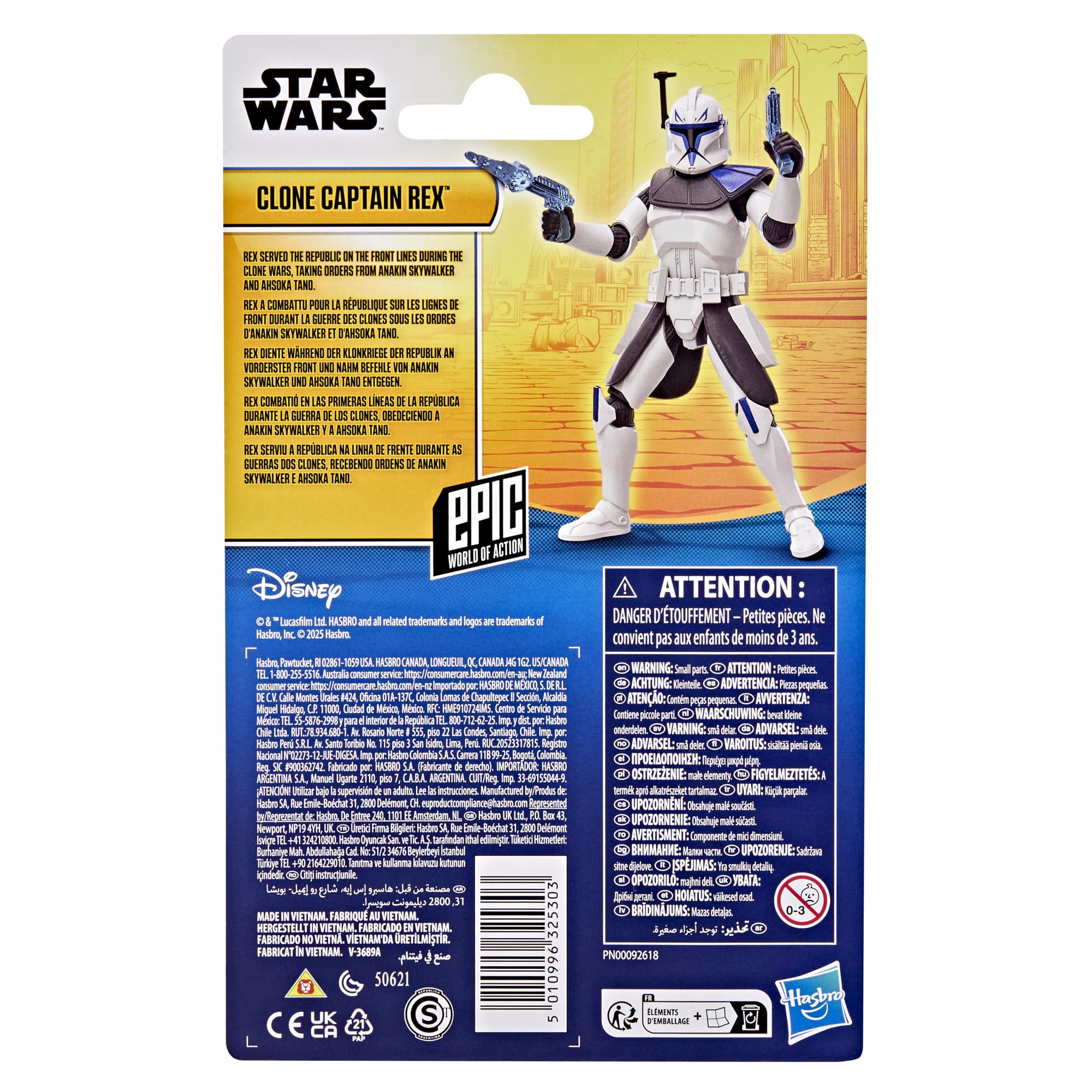 Star Wars Epic World of Action Clone Captain Rex - 10-cm Action Figure with 9 Points of Articulation 2