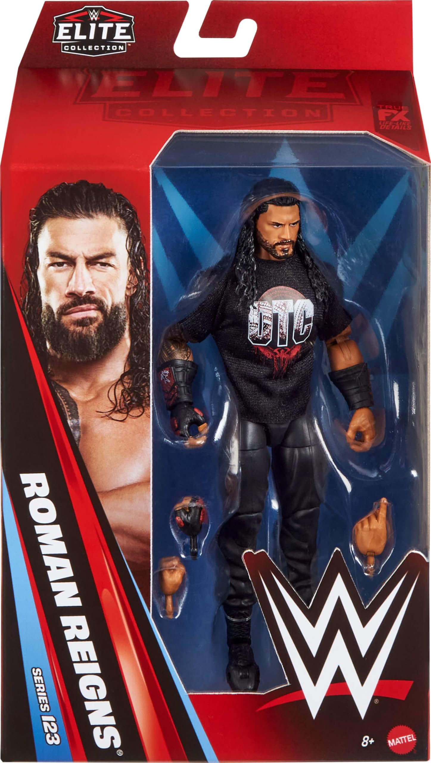 Mattel WWE Roman Reigns Action Figure - 6-inch Scale, 25 Points of Articulation | Multicolor Plastic