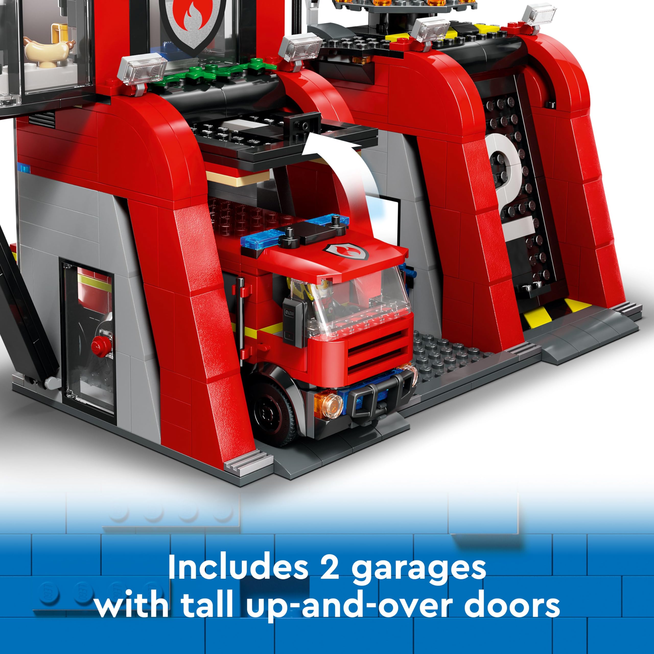 LEGO City Fire Station with Fire Engine Toy Playset | Model 60414 | Ages 6+ 4