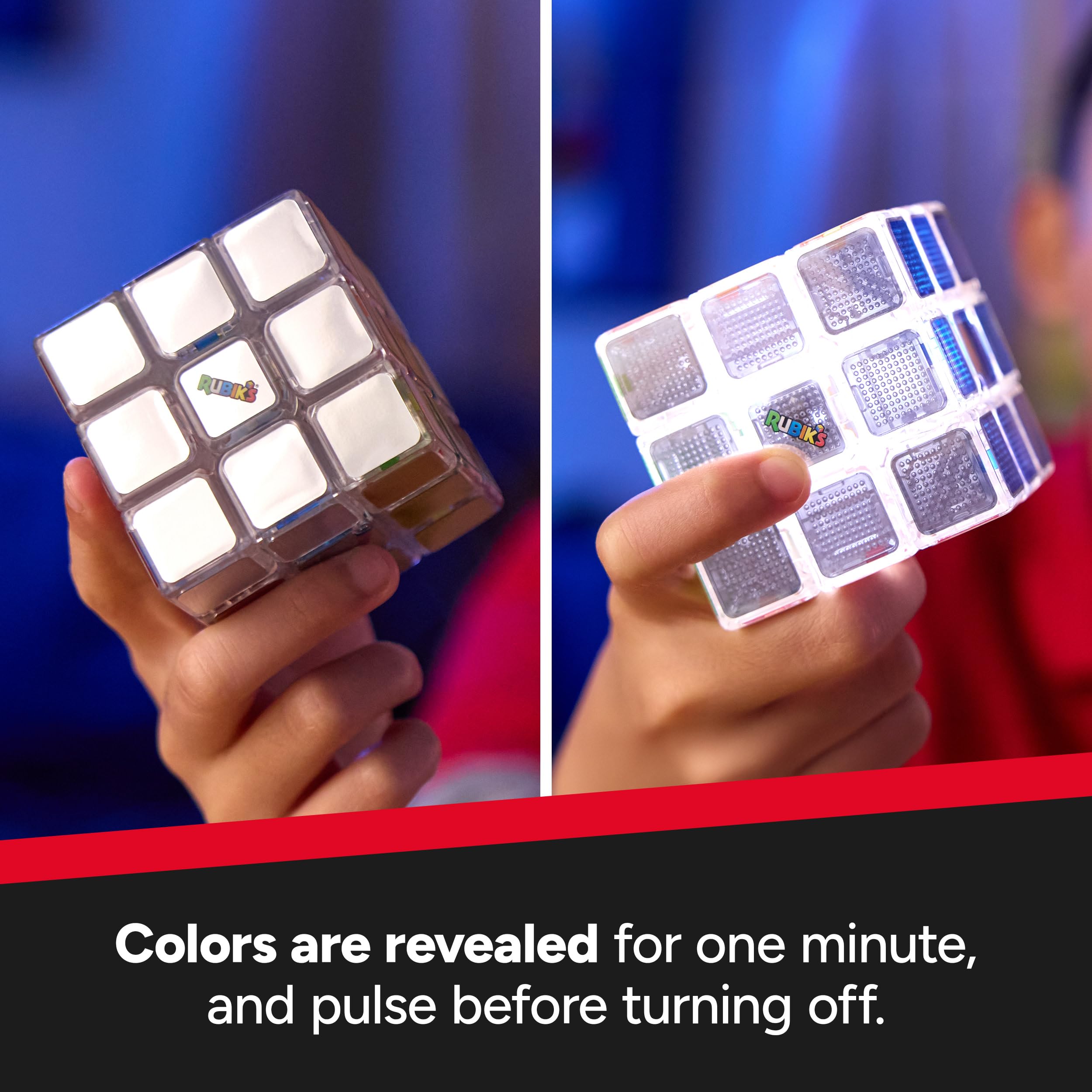 Rubik's Pulse 3x3 Sequential Puzzle Cube | Light-Up Challenge | Ages 8-98 5
