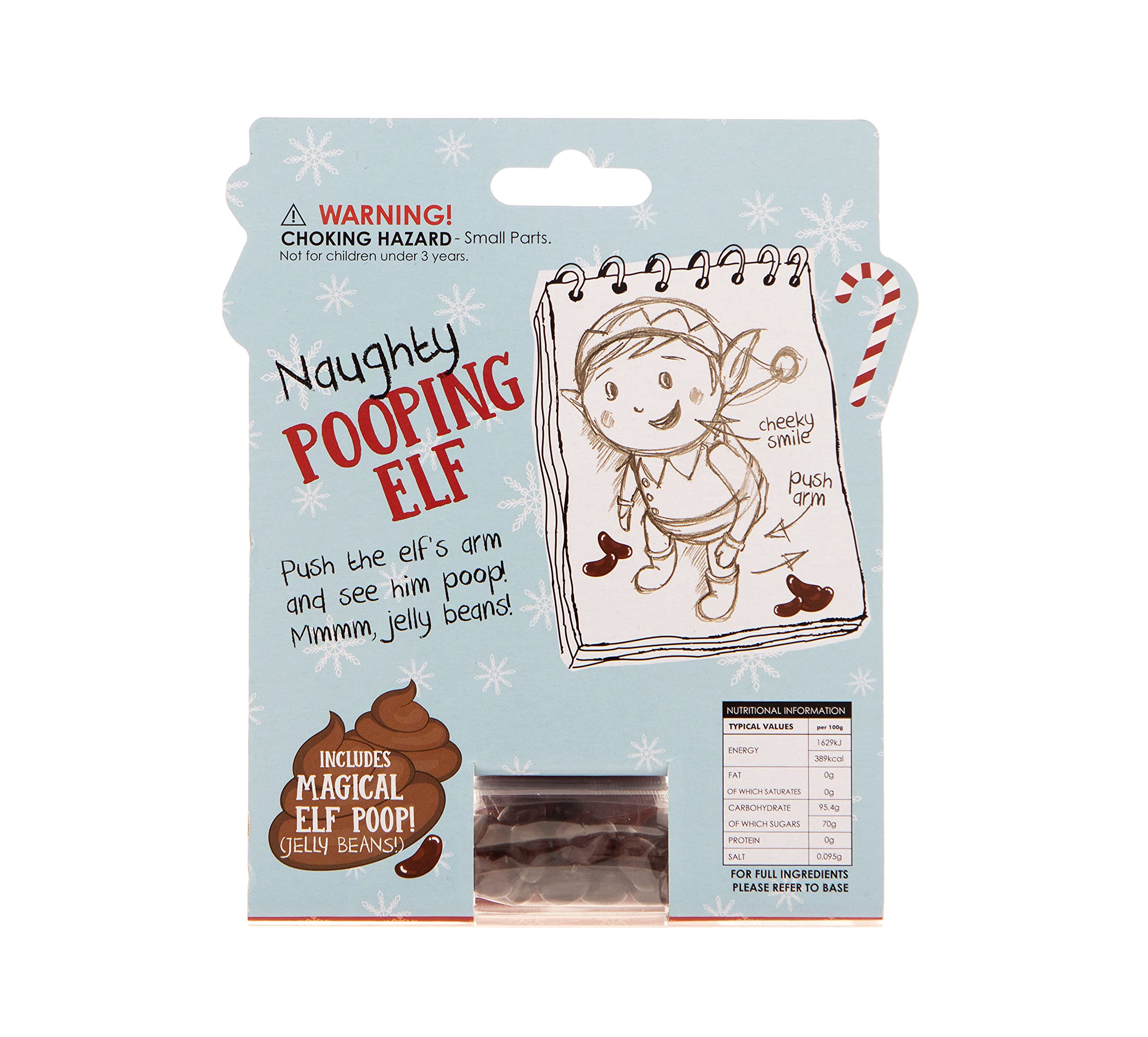 Pooping Elf Toy by Boxer Gifts - Refillable Novelty Stocking Filler for Kids, Brown 4