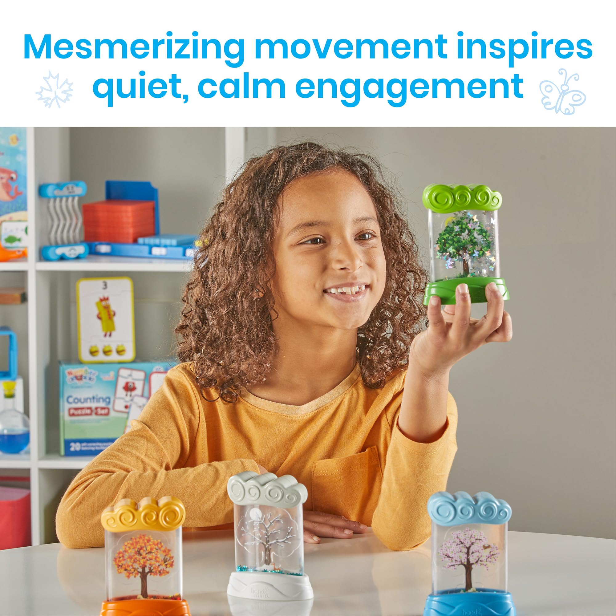 hand2mind Learning Resources Changing Seasons Sensory Tubes for Kids Ages 3+ | 4-Piece Set 6