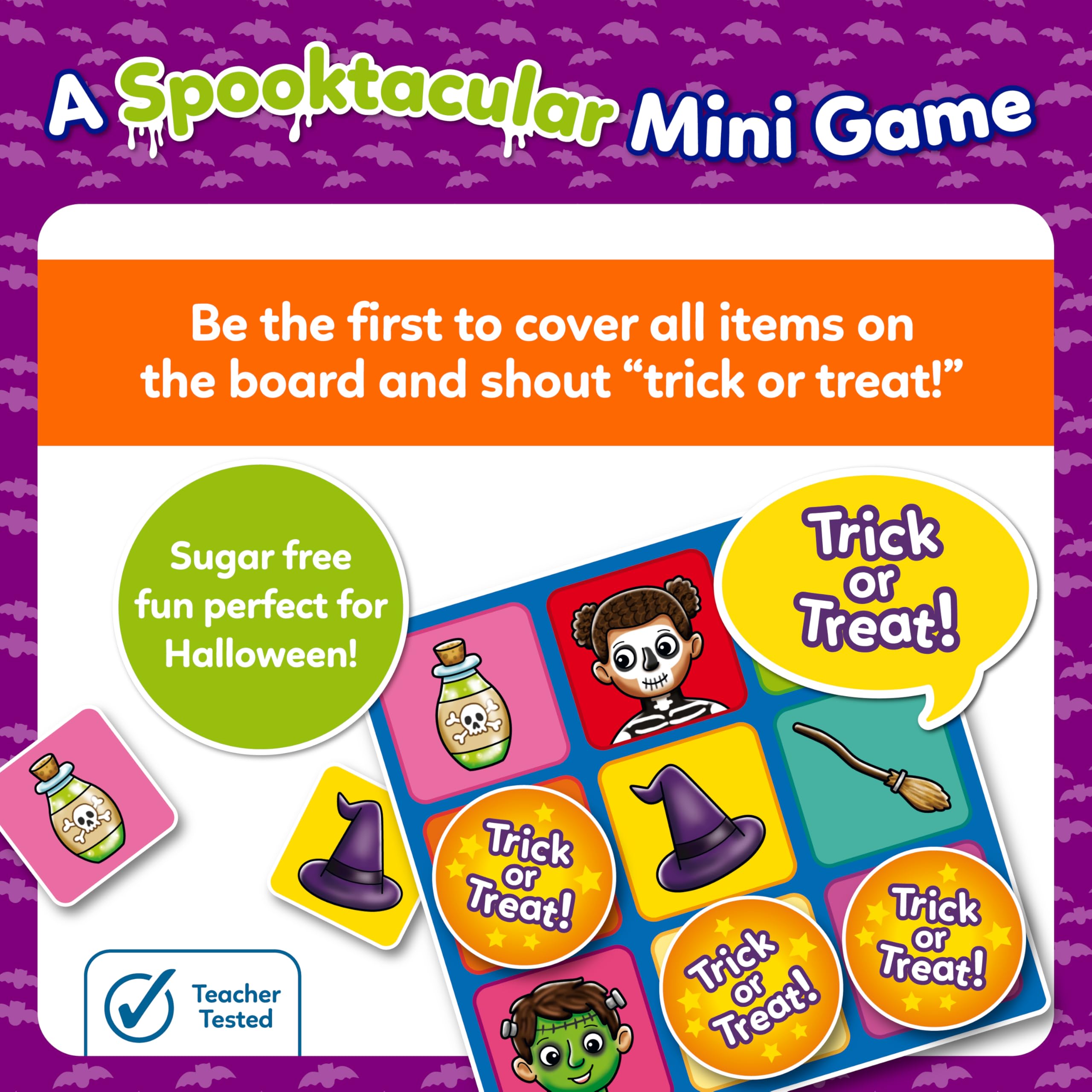 Orchard Toys Halloween Bingo Mini Game - Spooky Travel Game for Ages 3+