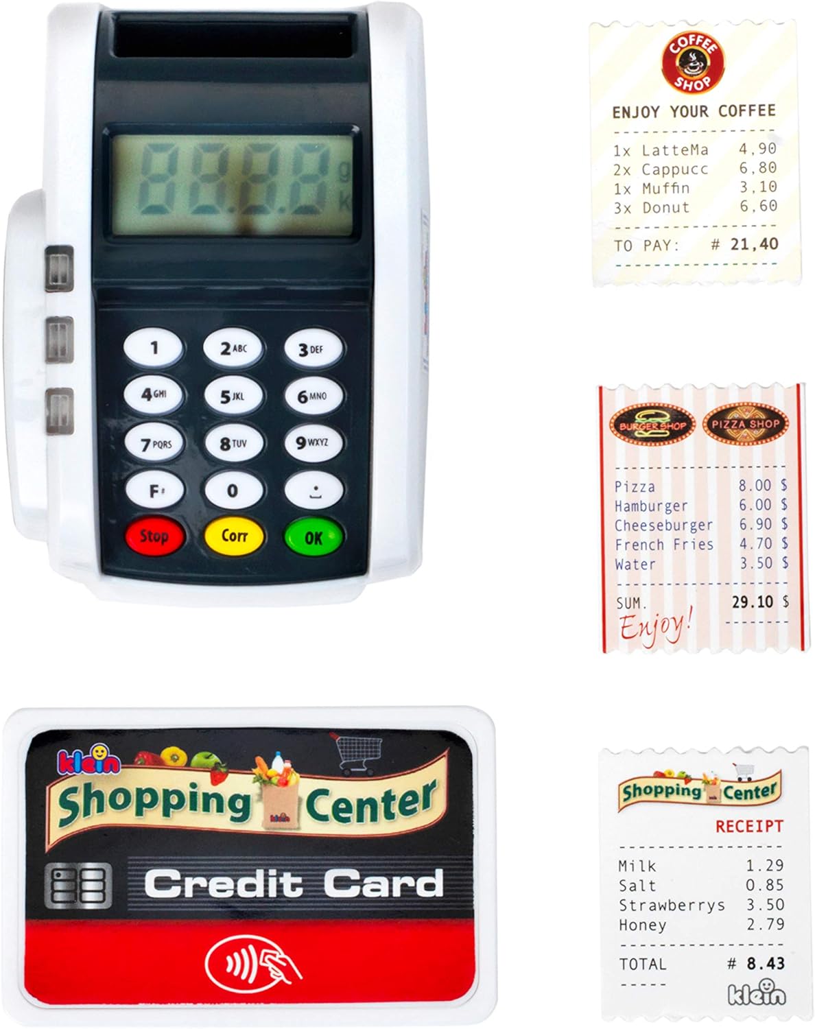 Theo Klein 9333 Pay Terminal with Light & Sound - Toy Cash Register Accessory 6