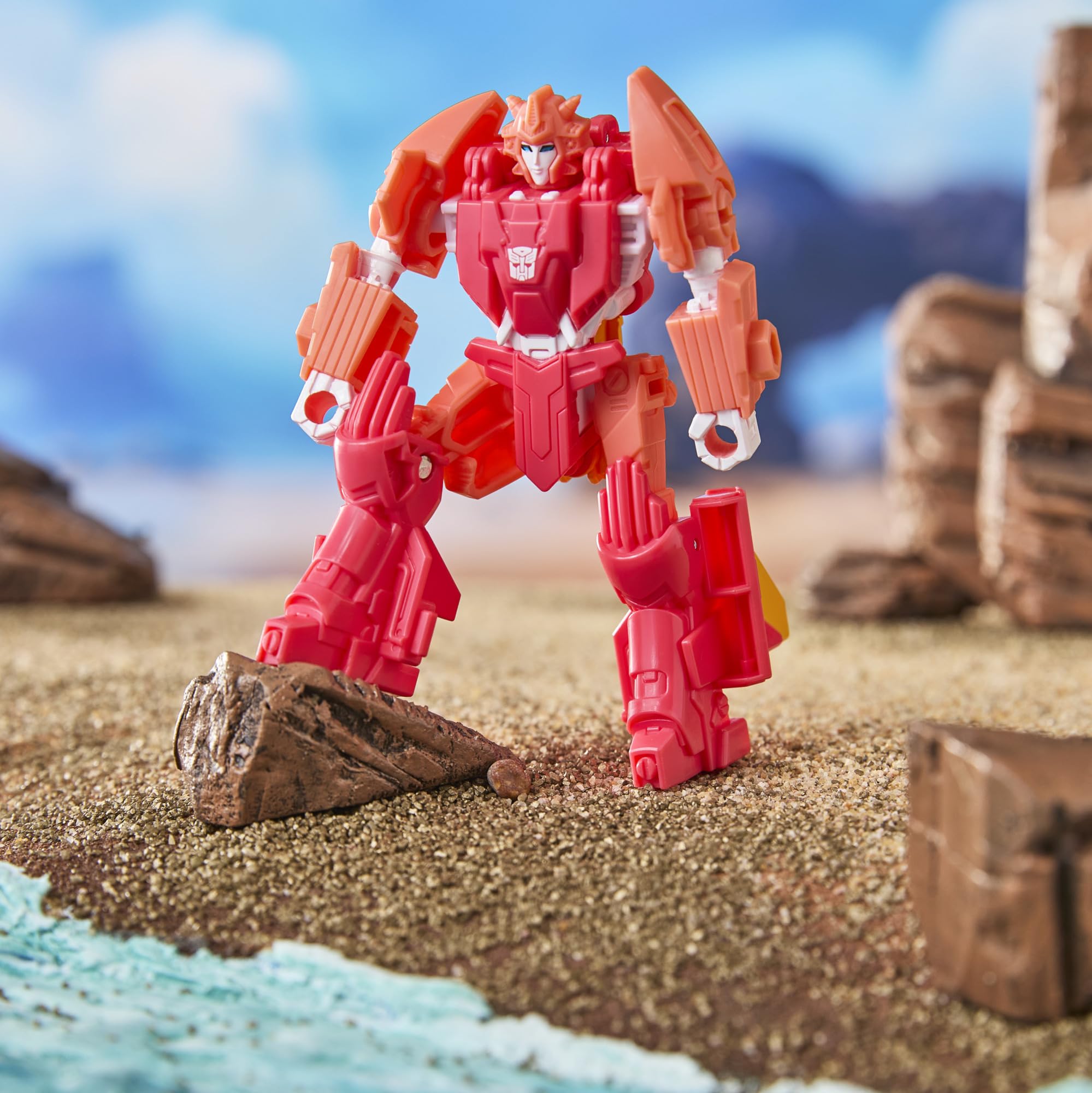 Transformers Elita-1 Cyber Changers Action Figure - 3-Step Conversion | 10cm Robot | Autobot 8