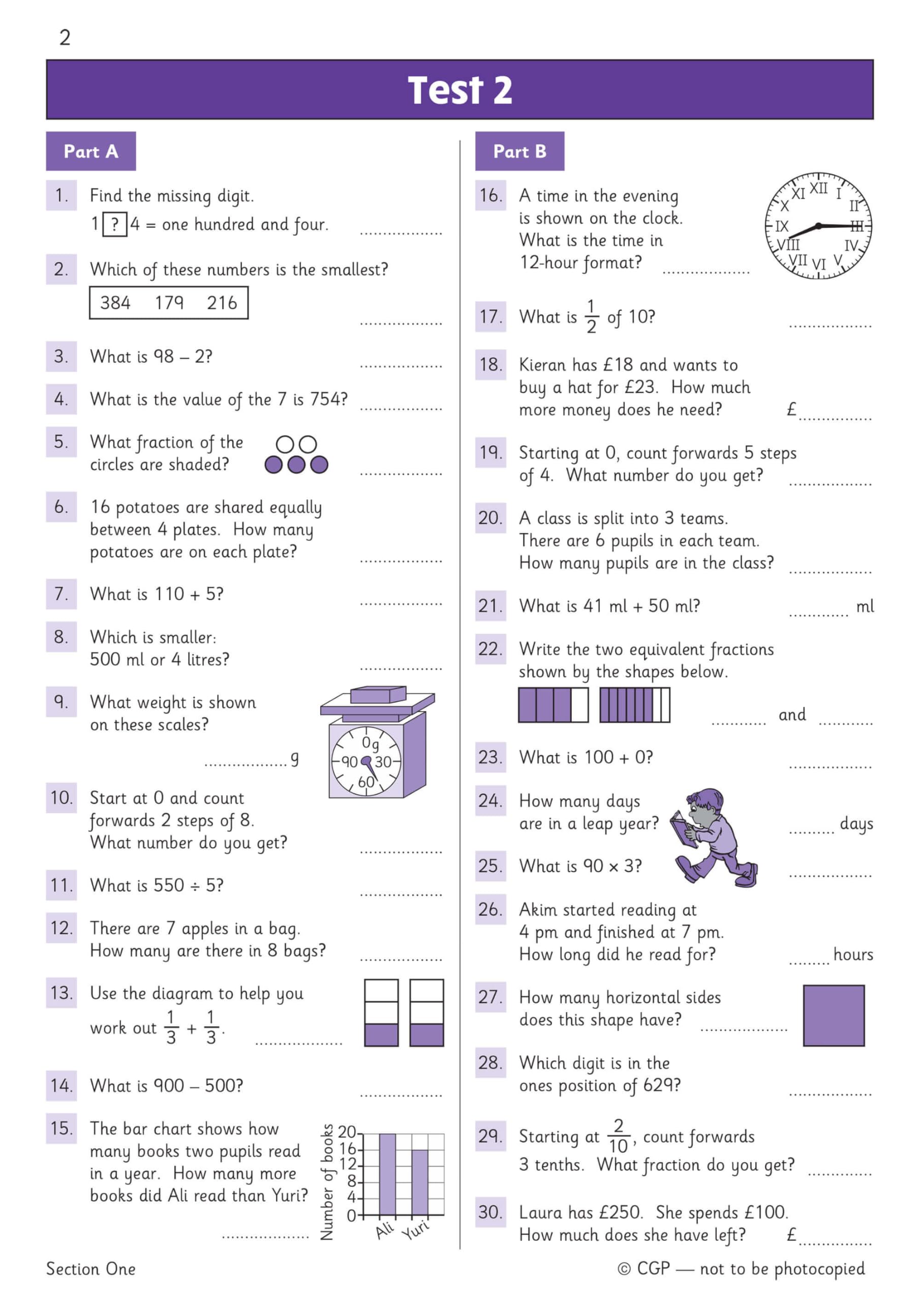 CGP Books New KS2 Maths Year 3 Mental Arithmetic Targeted Question Book - Ages 7-8 | Paperback 3
