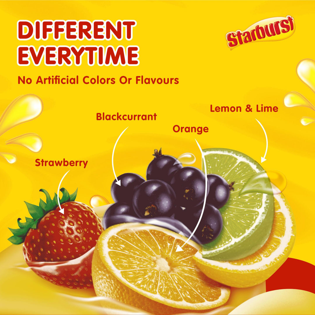 Starburst - Vegan Sweets Fruit Flavoured Bulk Box (24 x 45g Packs)