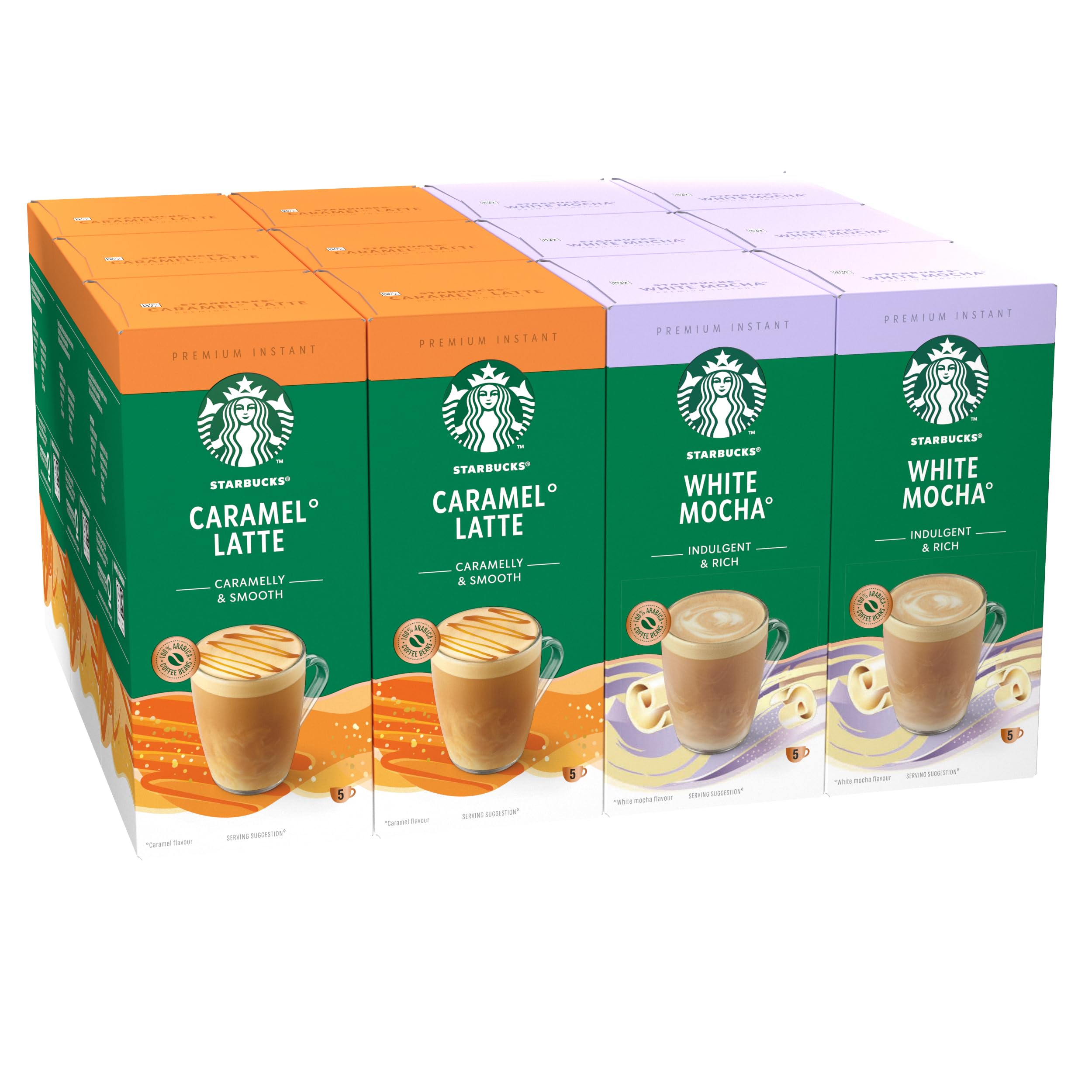 STARBUCKS - Premium Mix Instant Coffee Variety Pack 12 x 5 (60 Sachets) 1